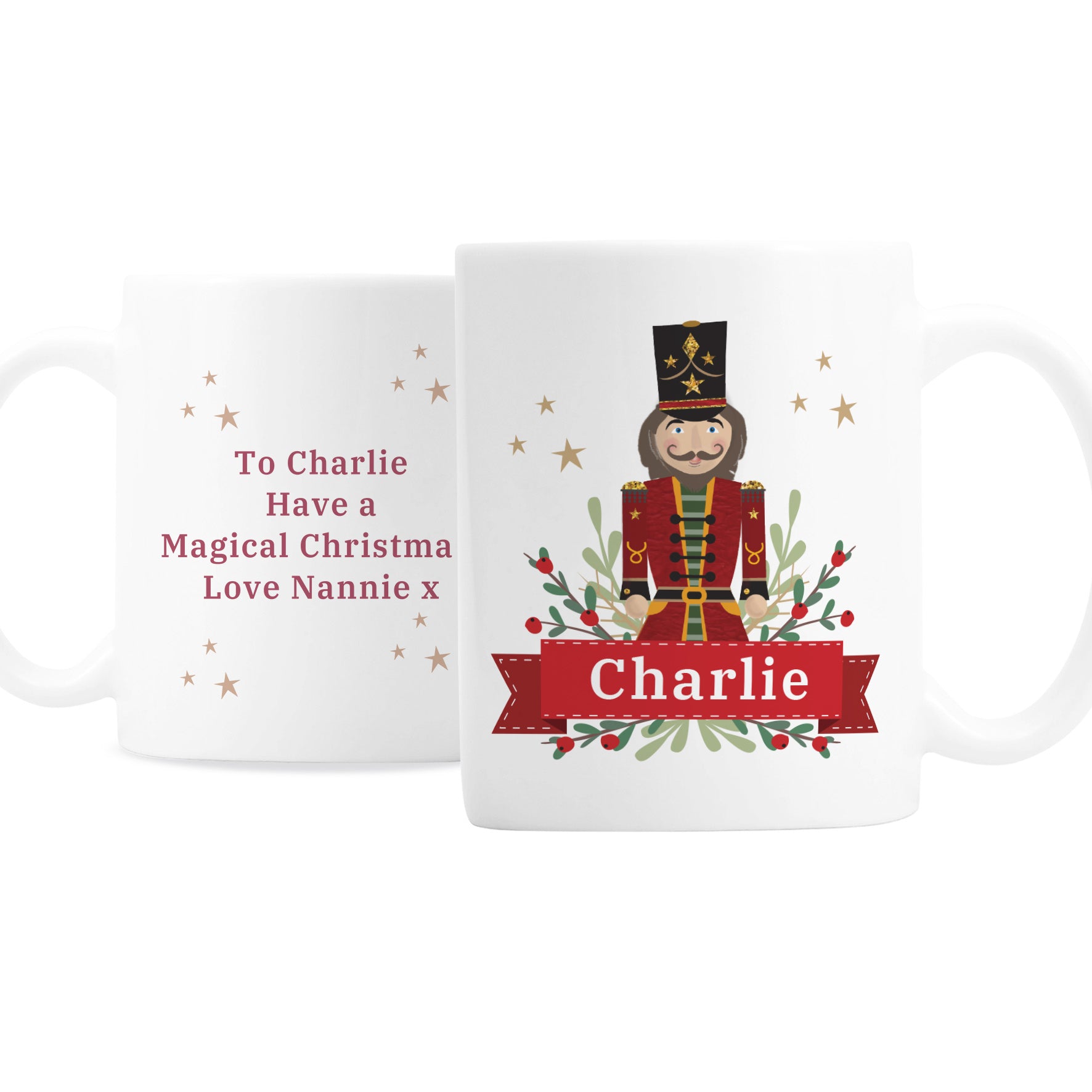 Personalised Christmas Nutcracker Mug