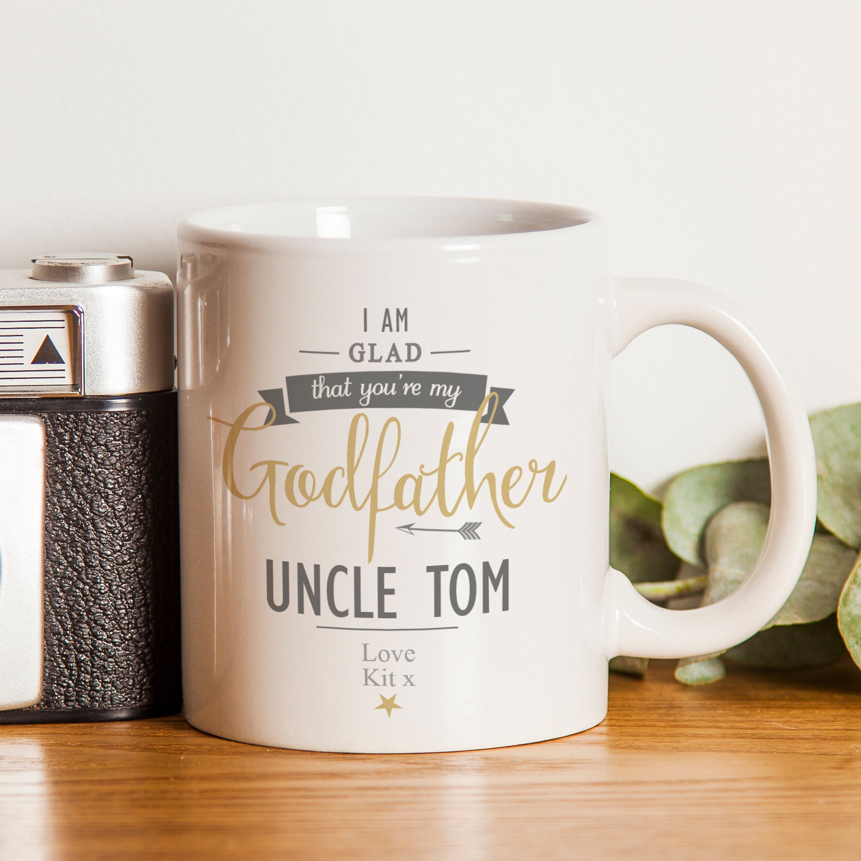 Personalised I Am Glad... Godfather Mug