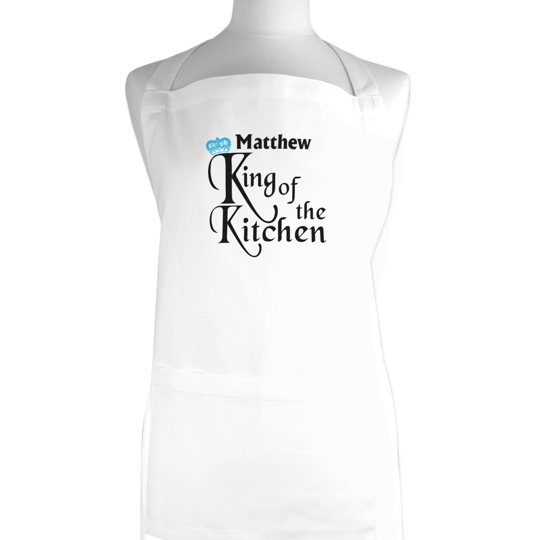 Personalised King of the Kitchen Apron