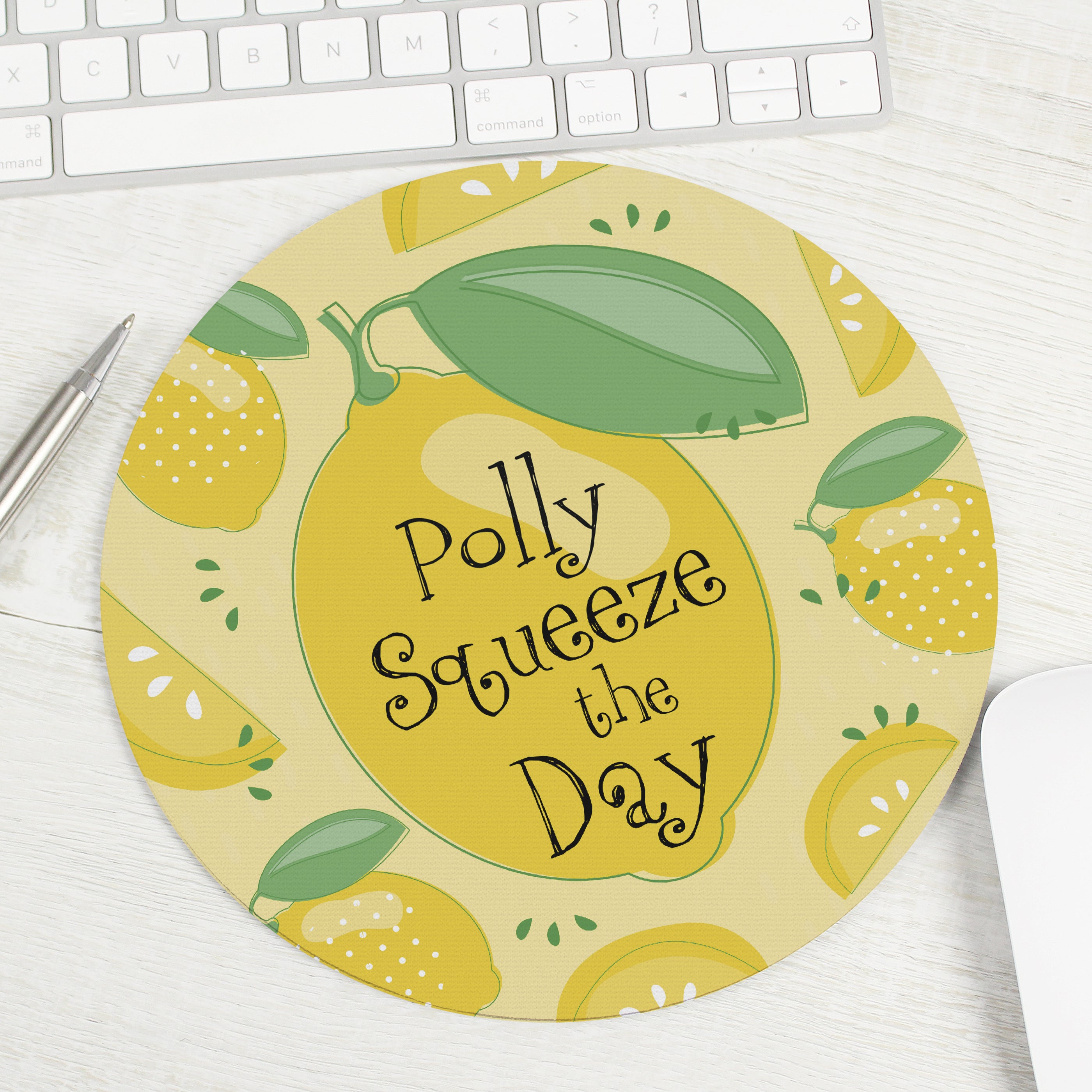 Personalised Squeeze the Day Mouse Mat