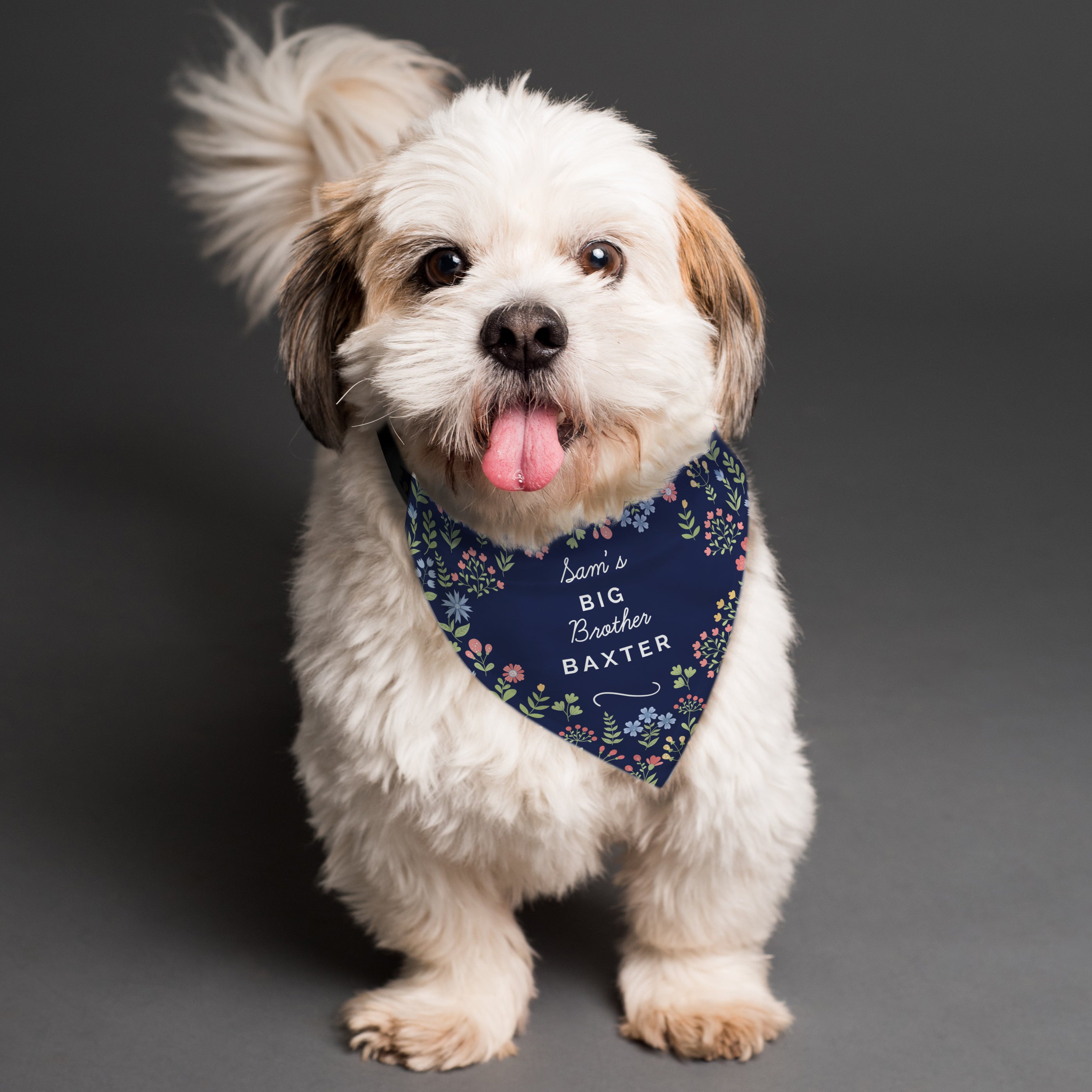 Personalised Floral Dog Bandana