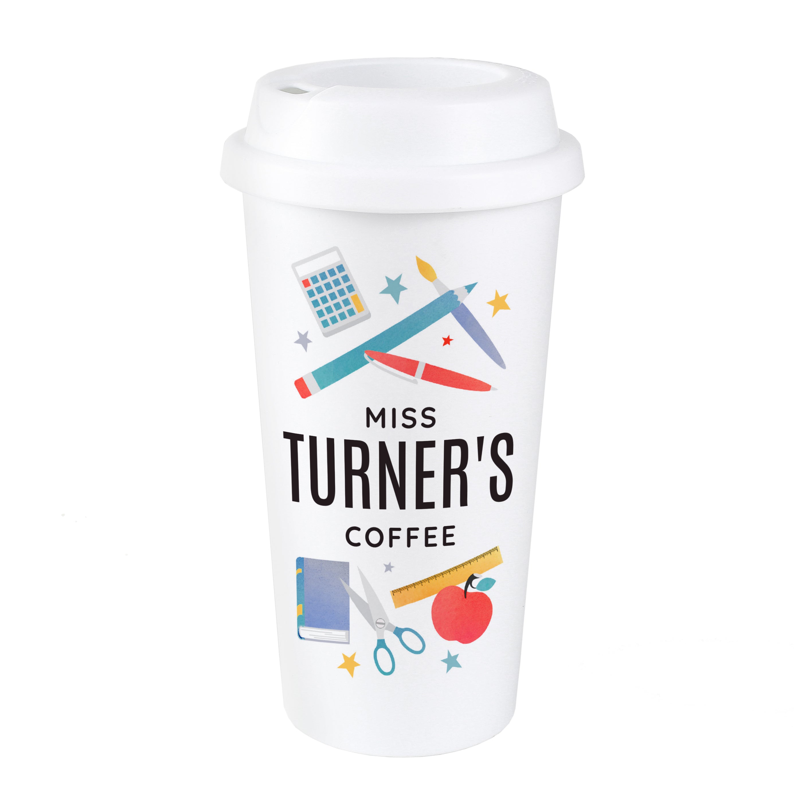 Personalised Teachers Insulated Reusable Eco Travel Cup