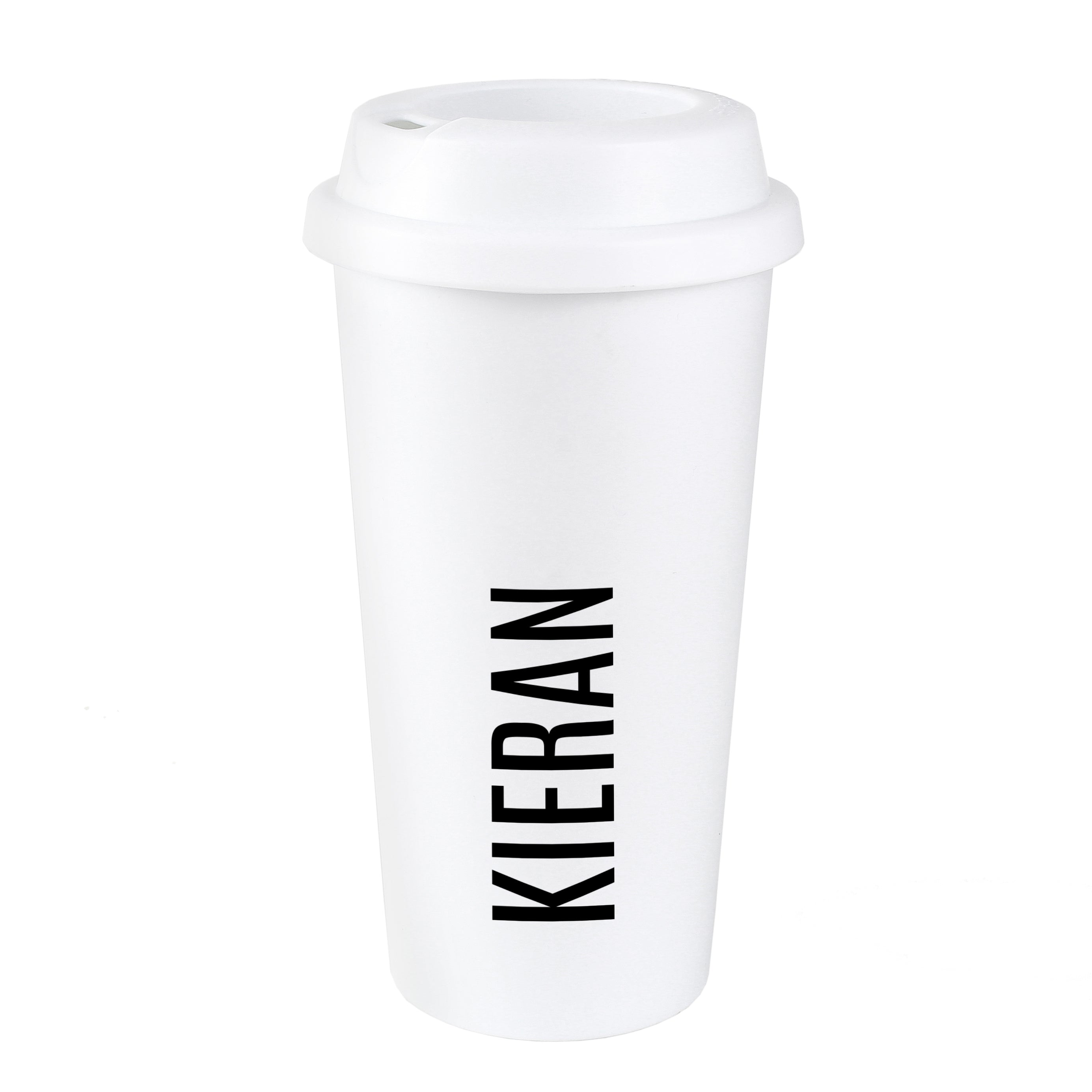 Personalised Name Insulated Reusable Eco Travel Cup