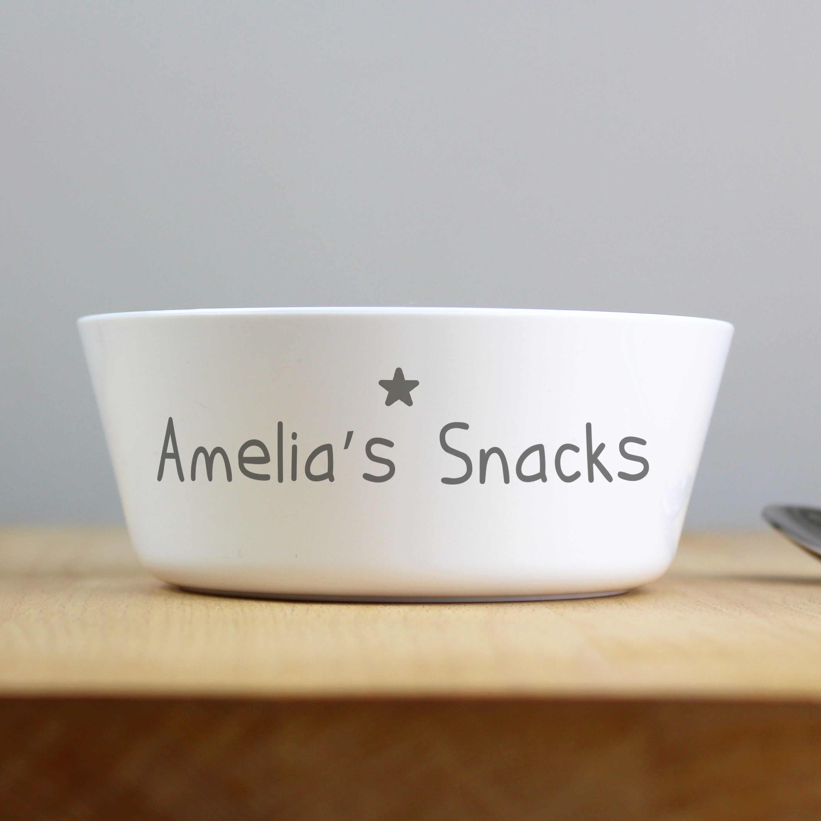 Personalised Name Only Plastic Bowl