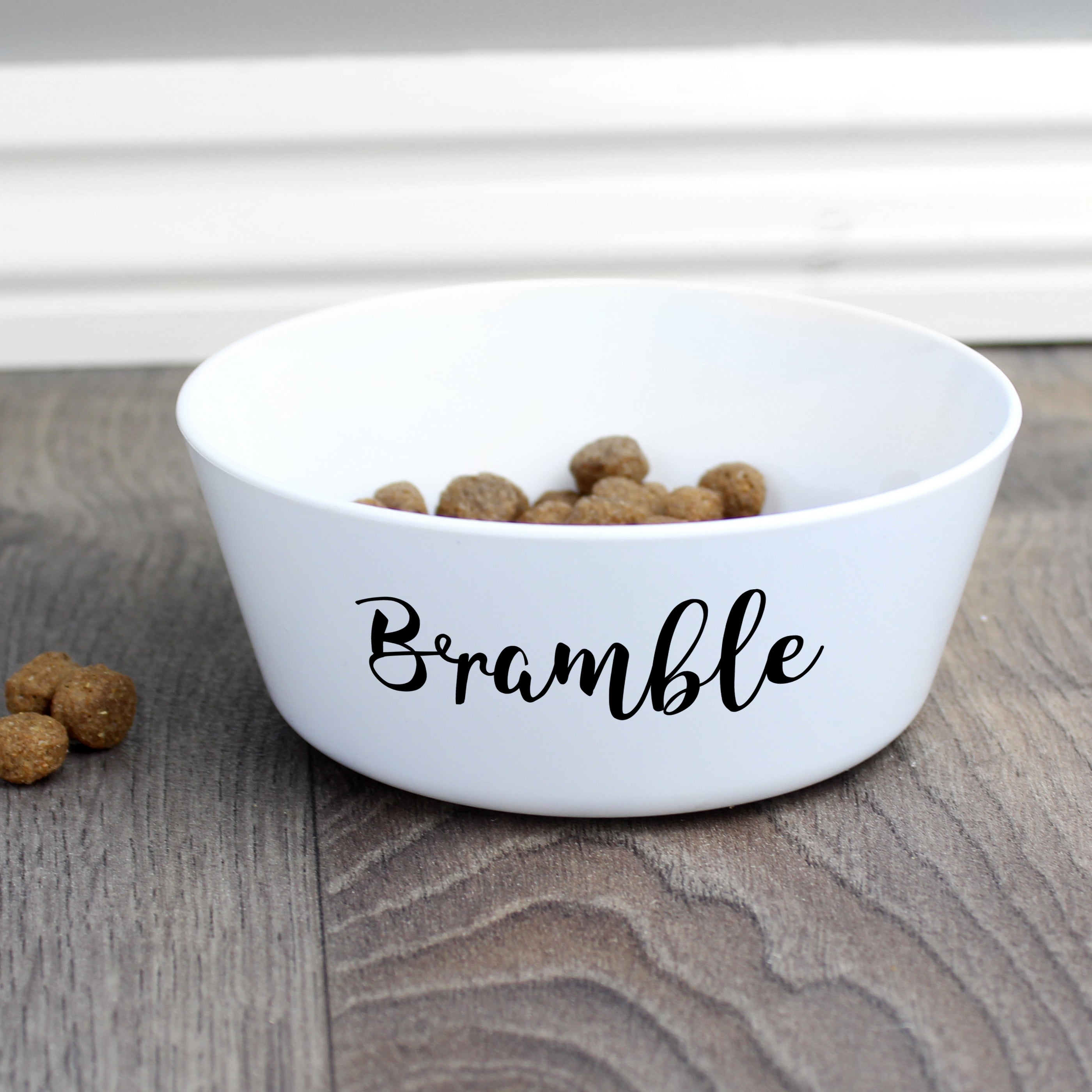 Personalised Name Plastic Cat Bowl