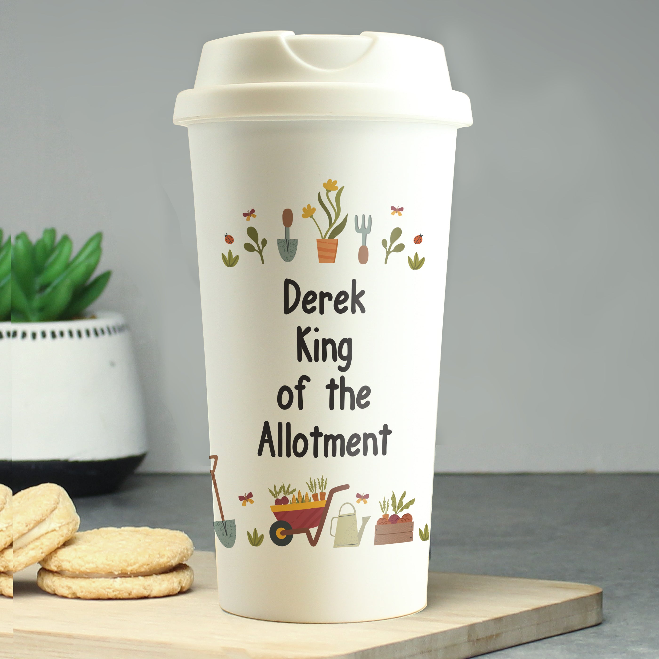 Personalised Gardening Travel Mug