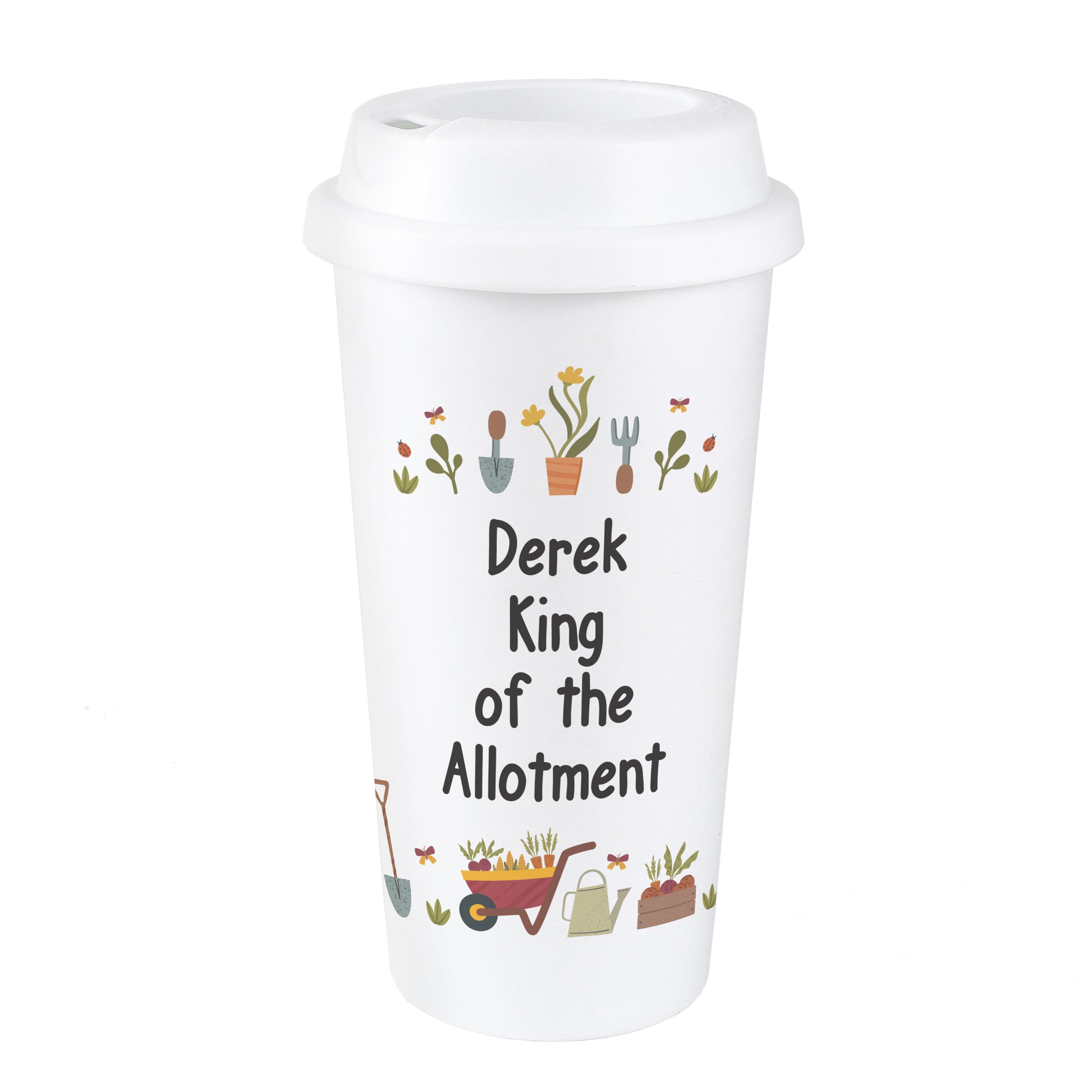 Personalised Gardening Travel Mug