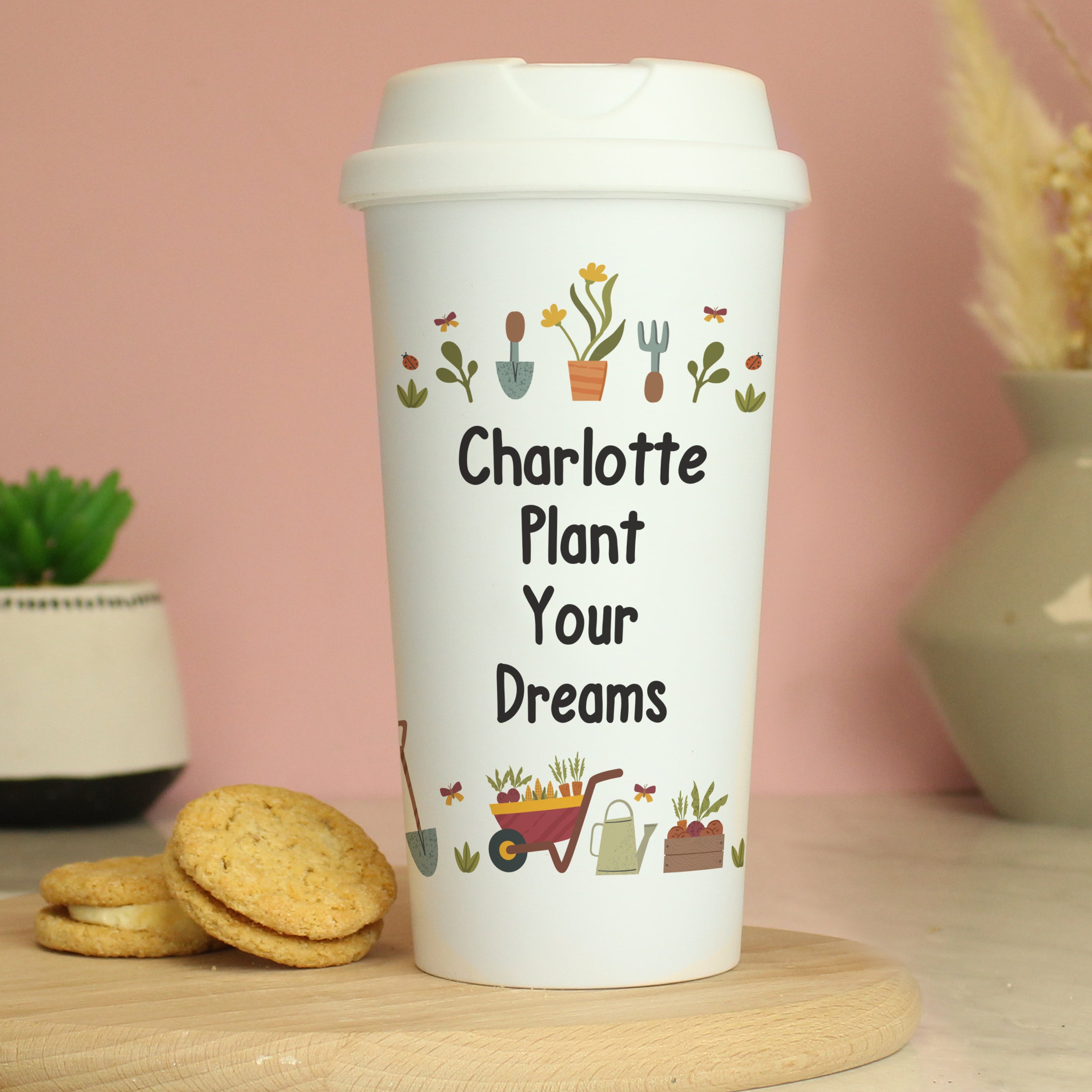 Personalised Gardening Travel Mug