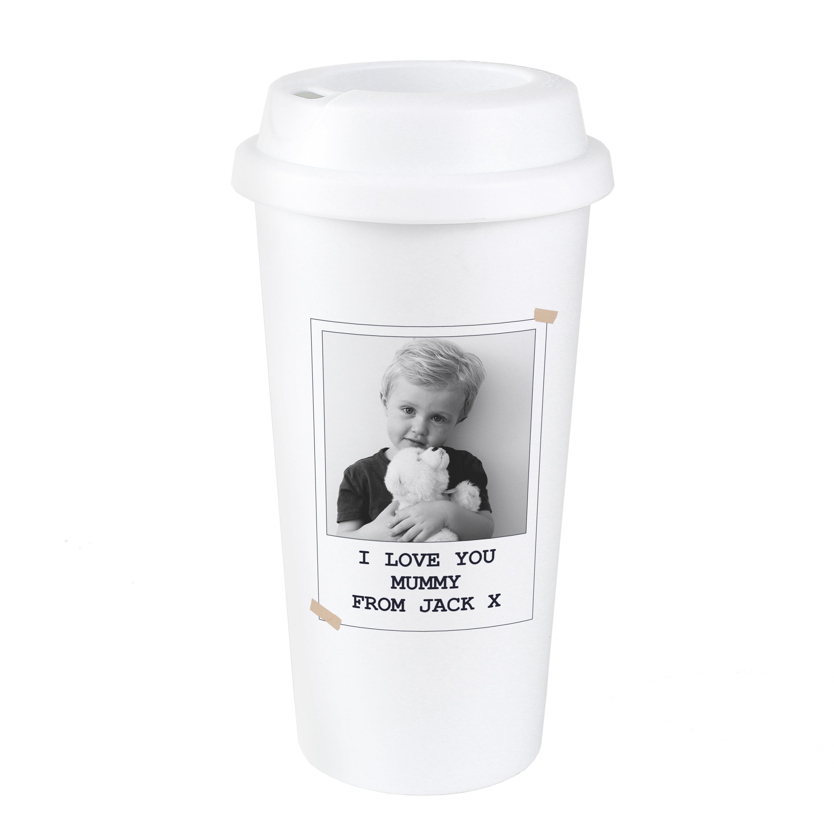 Personalised Photo Upload Travel Mug