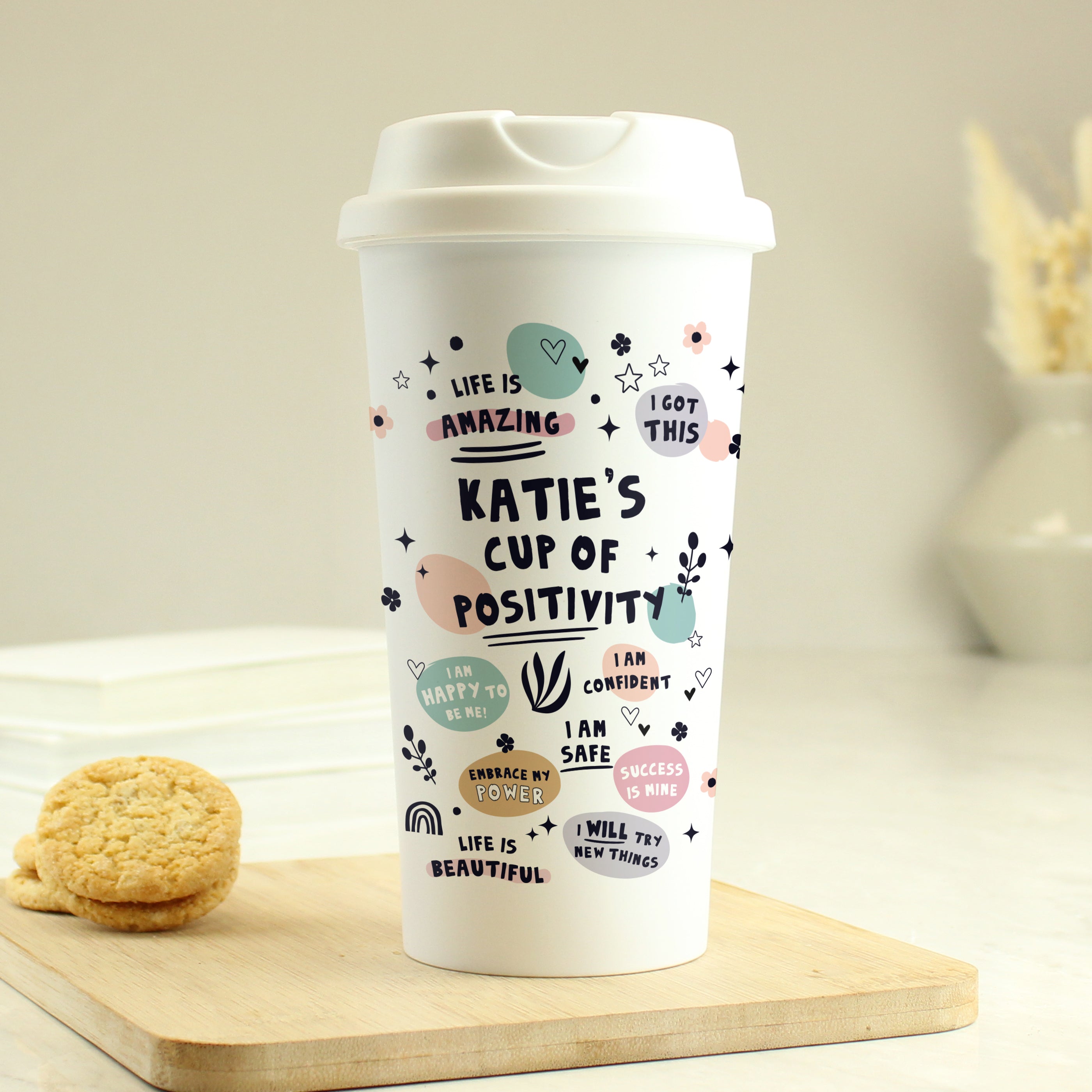 Personalised Positive Affirmations Travel Mug