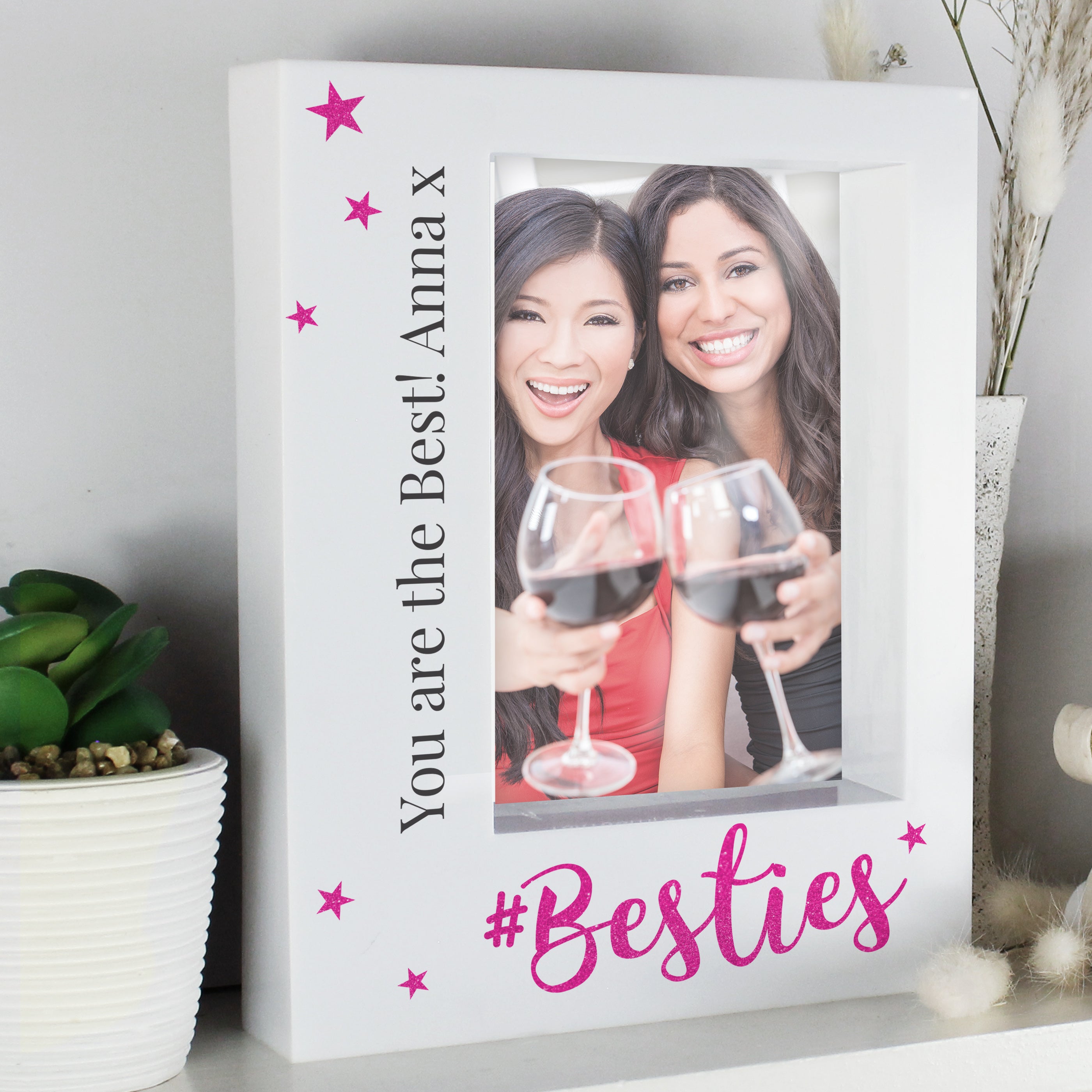 Personalised Besties 5x7 Box Photo Frame