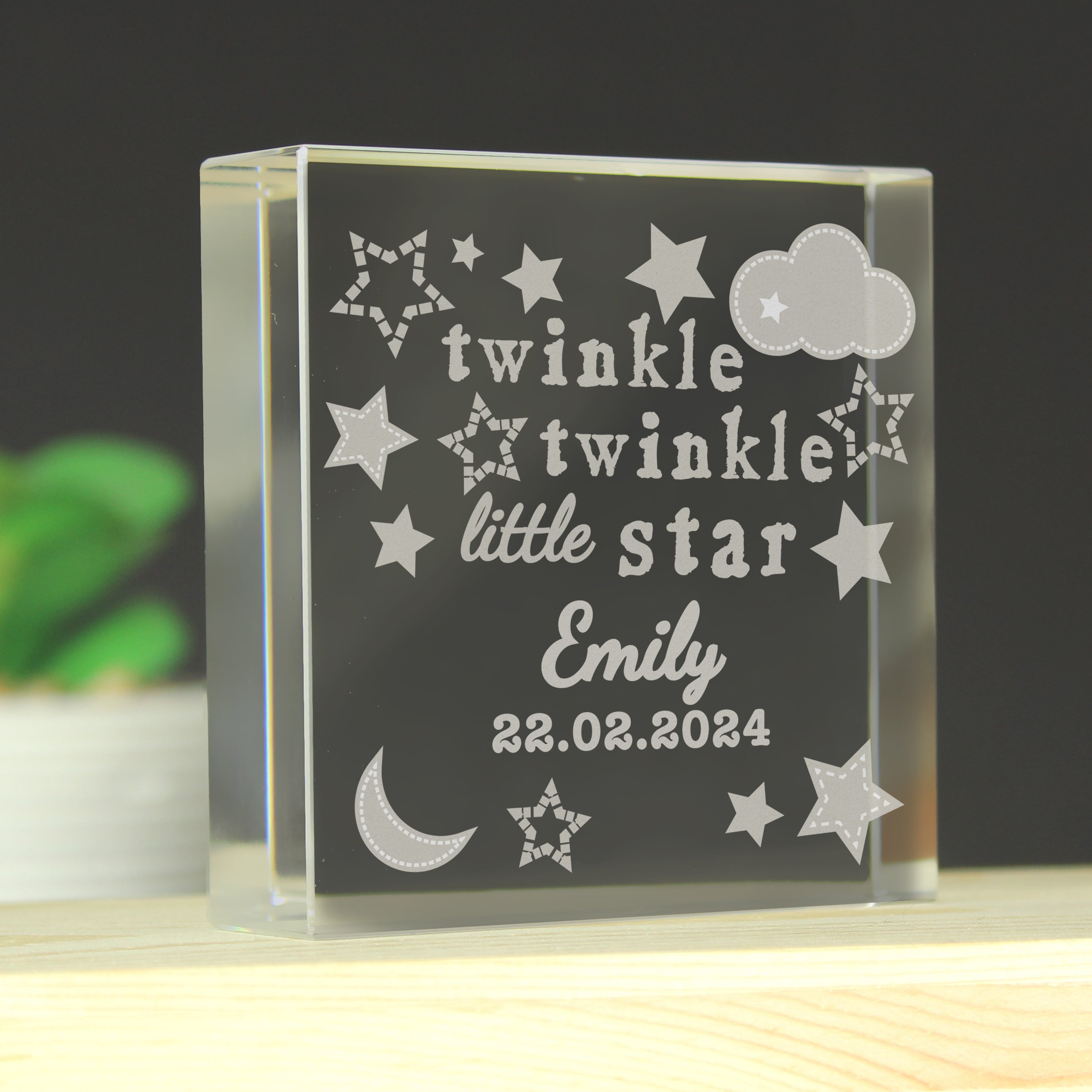 Personalised Twinkle Twinkle Crystal Token