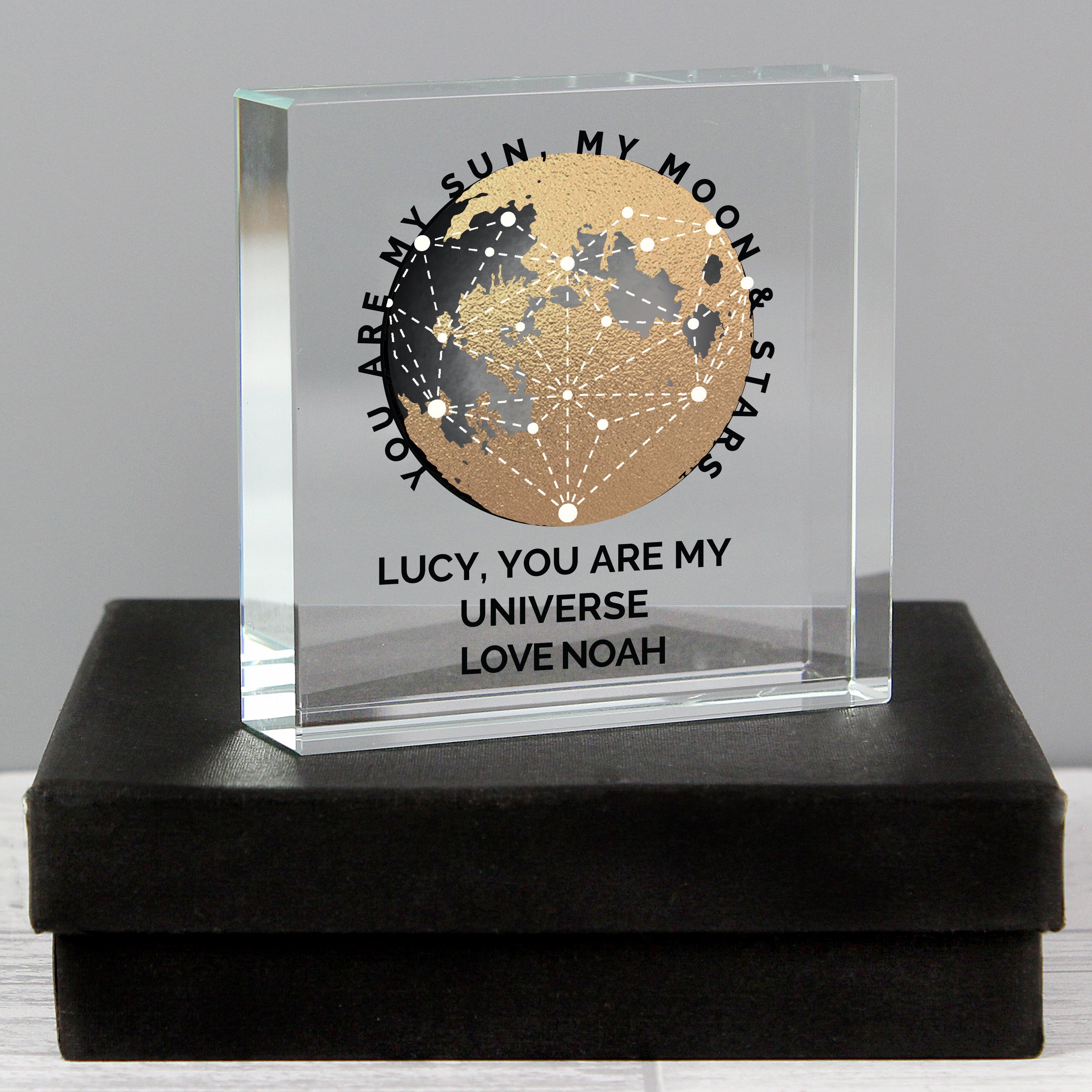 Personalised You Are My Sun My Moon Crystal Token