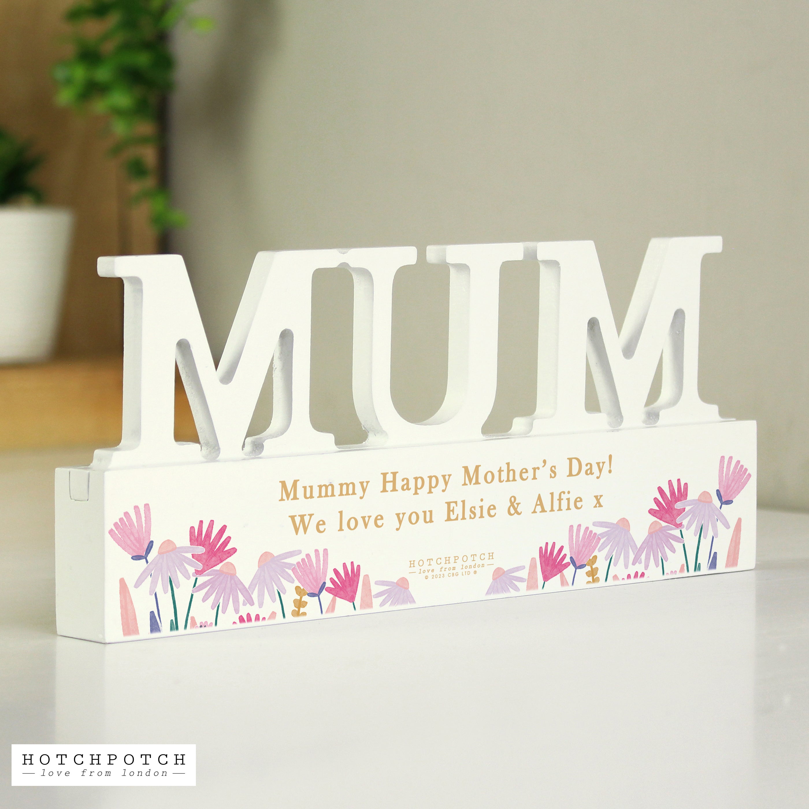 Personalised Hotchpotch Wild Flower Mum Ornament