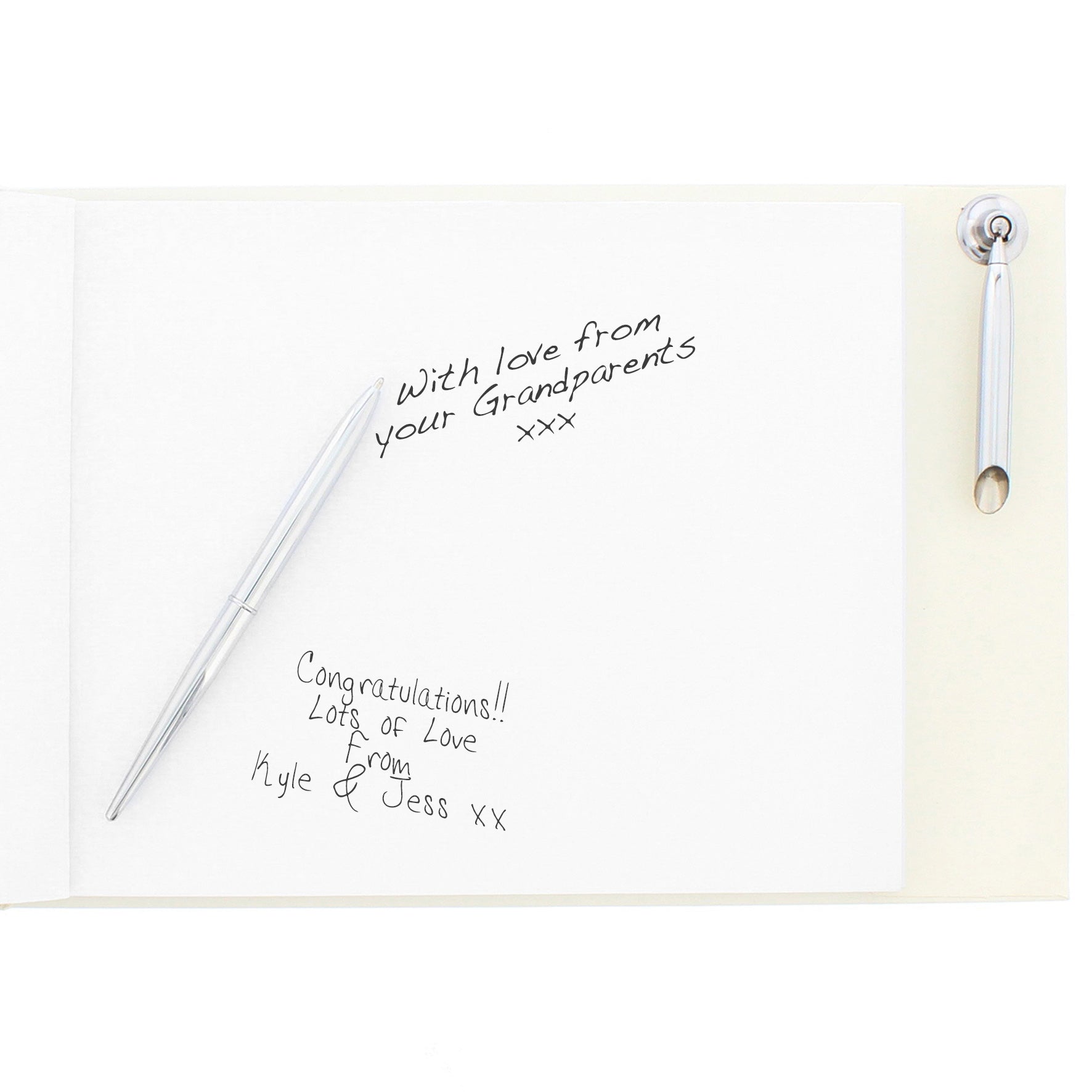 Personalised 50th Golden Anniversary Hardback Guest Book & Pen