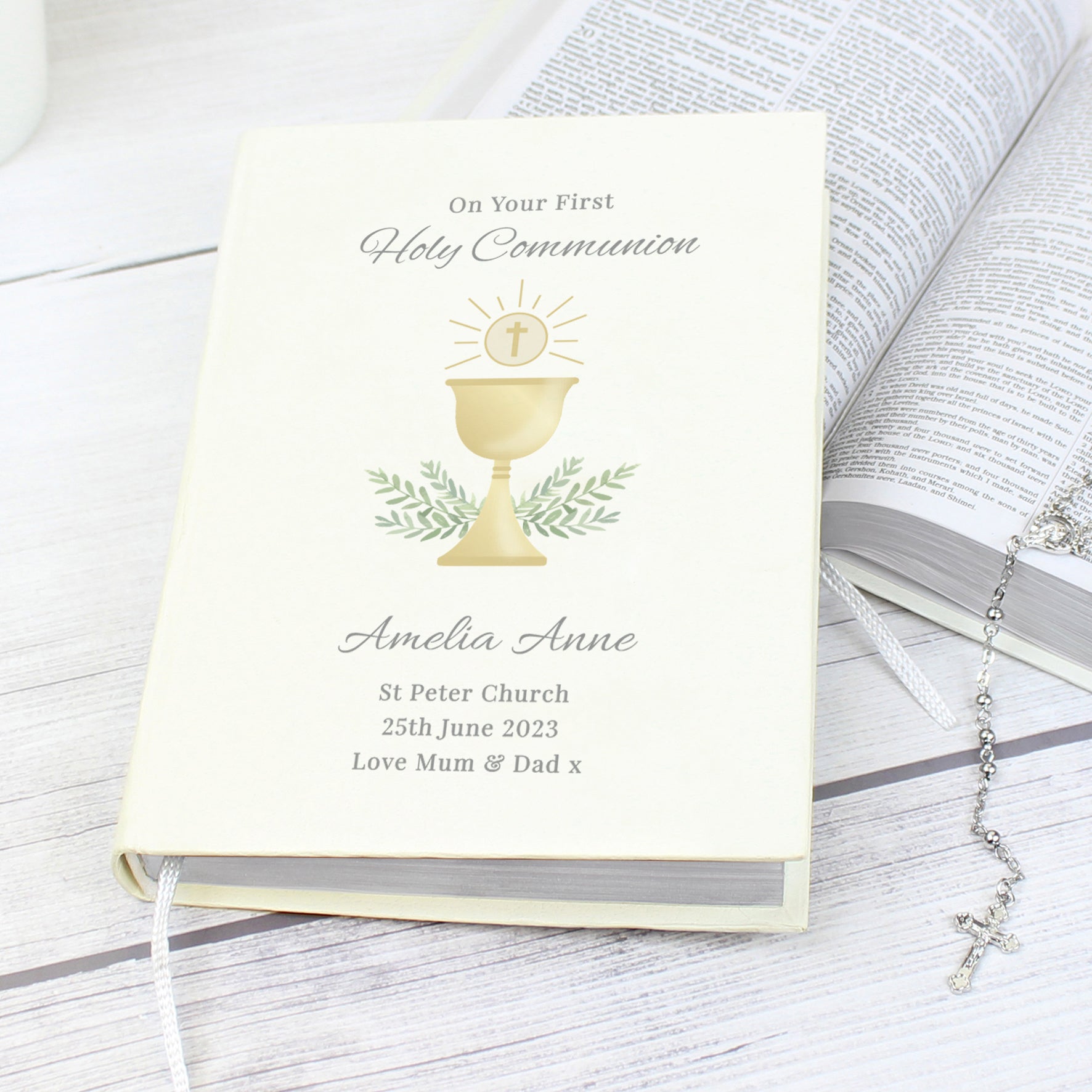 Personalised First Holy Communion Holy Bible - Eco-friendly