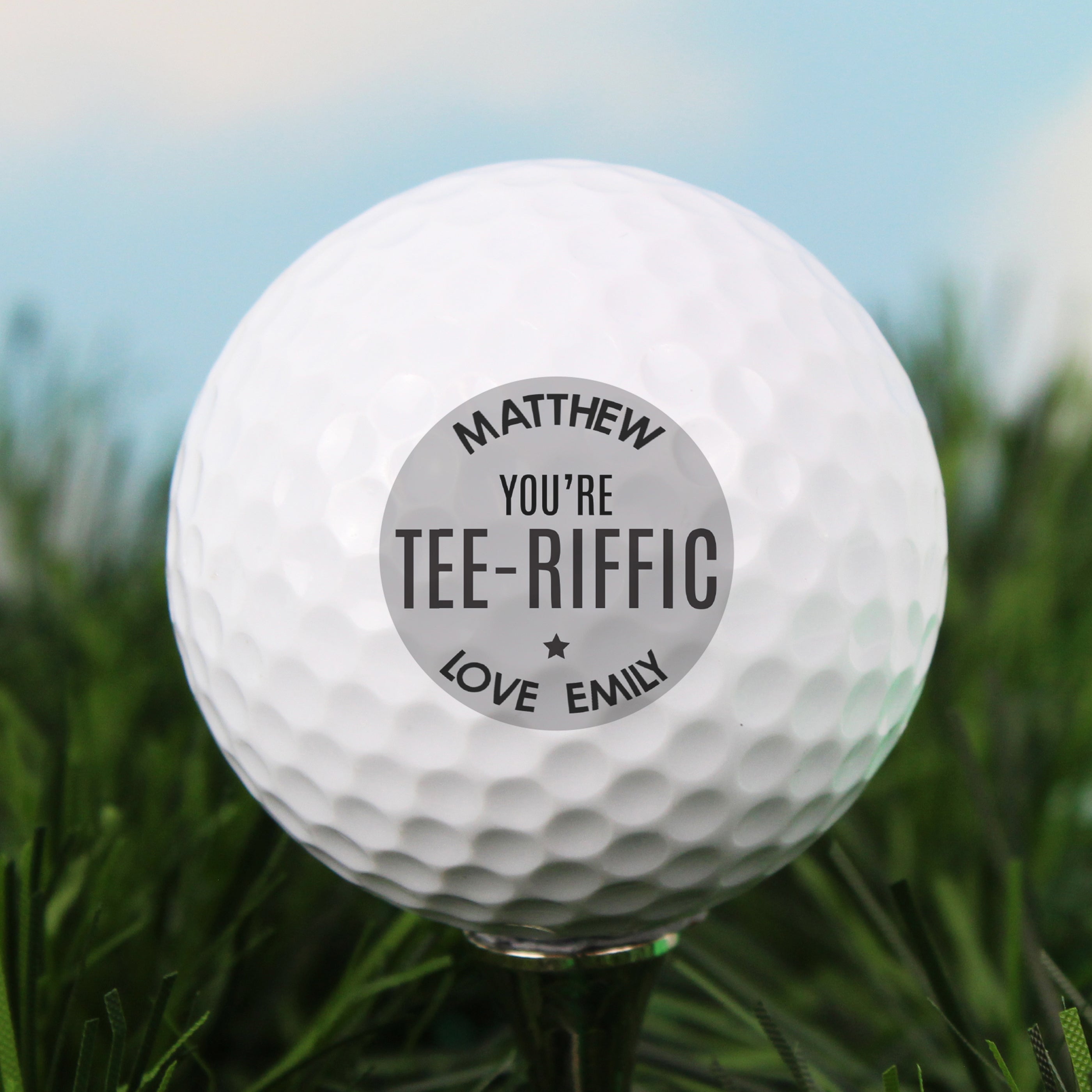 Personalised Tee-riffic Golf Ball