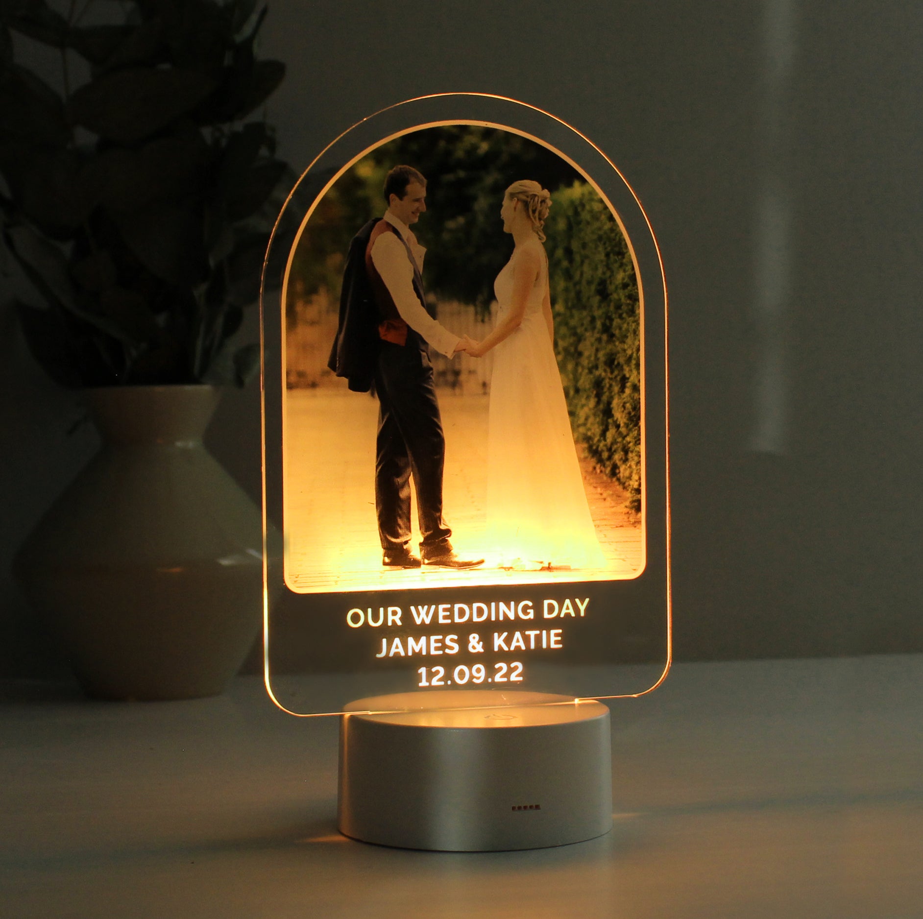 Personalised Free Text & Photo Upload LED Colour Changing Light