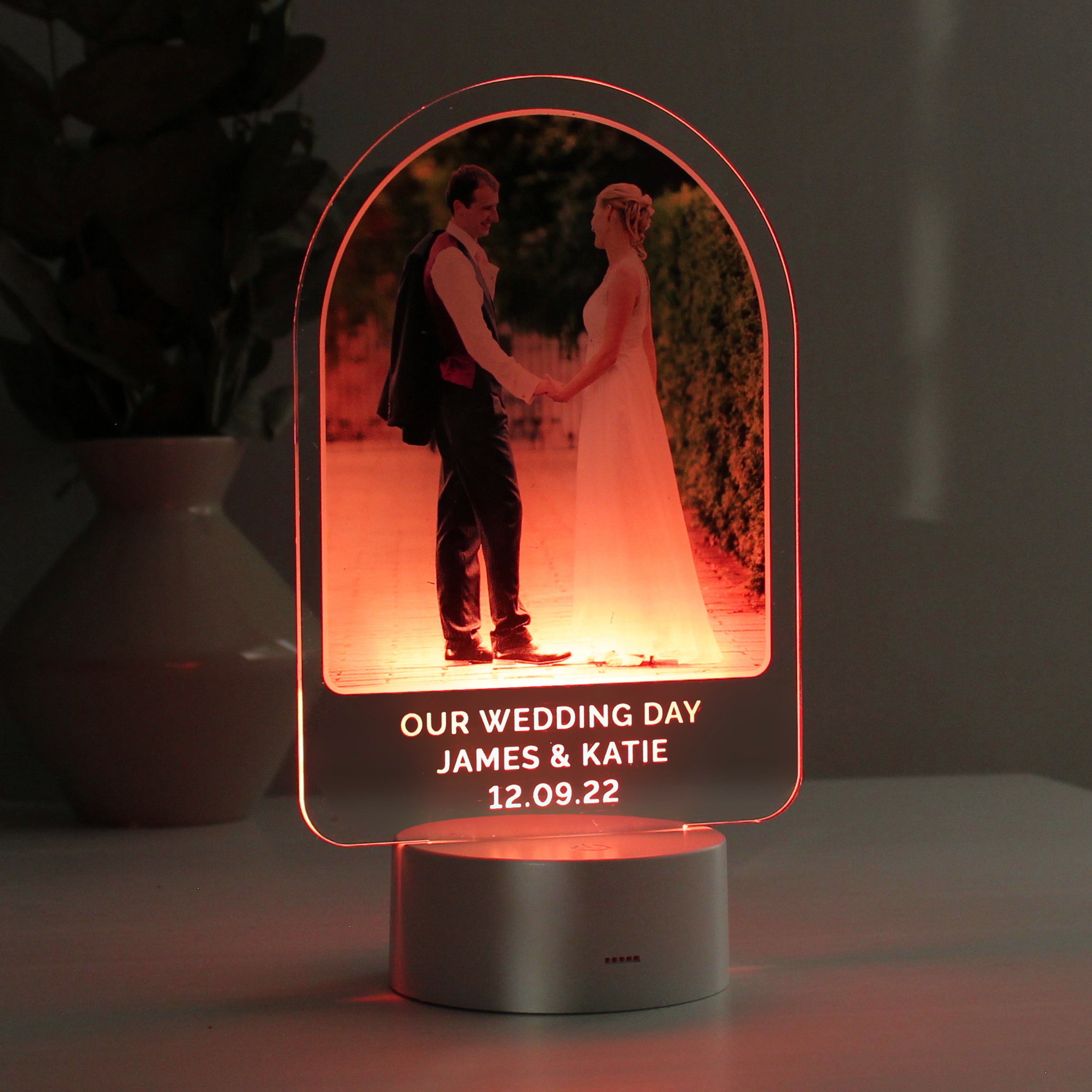 Personalised Free Text & Photo Upload LED Colour Changing Light