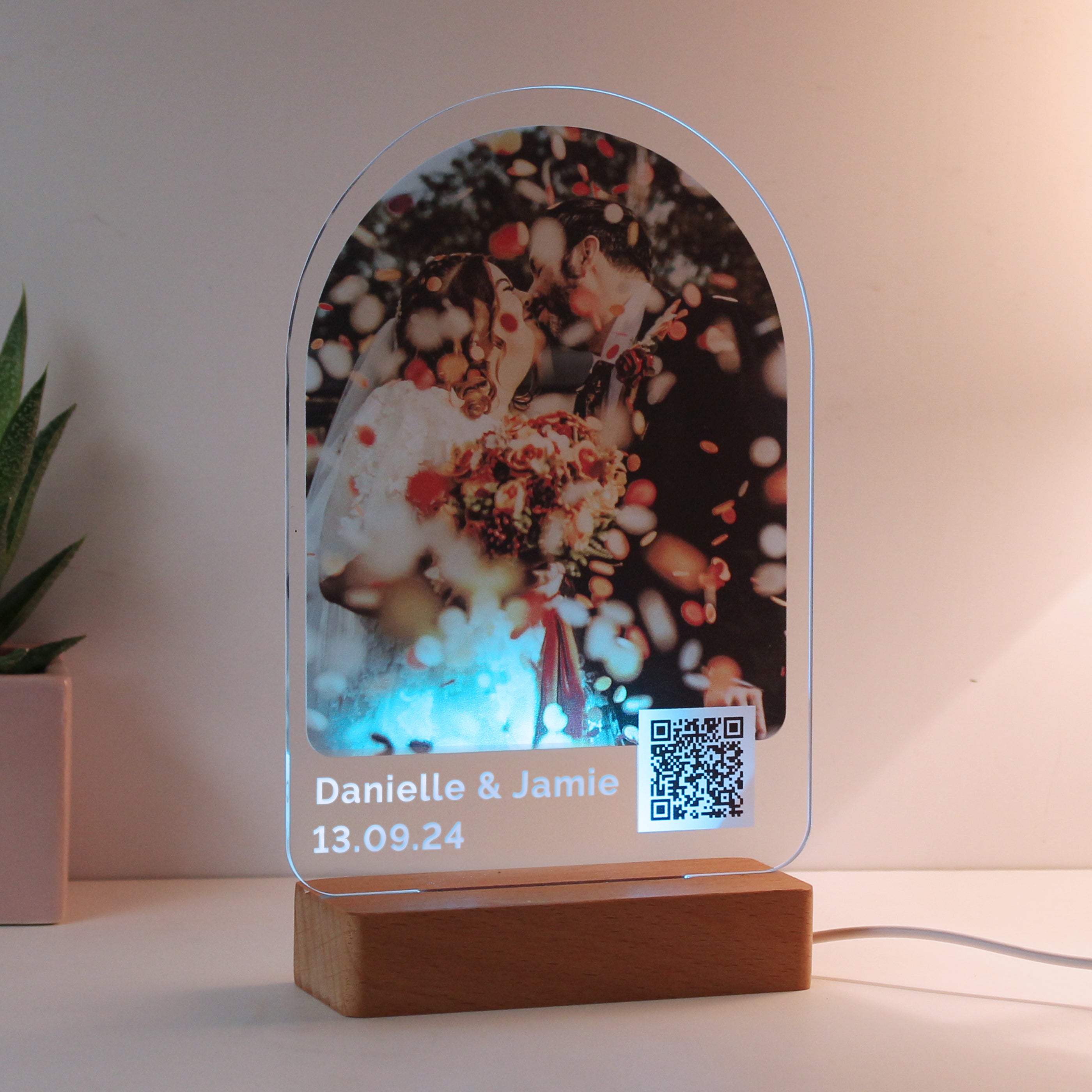 Personalised QR Photo Upload LED Light