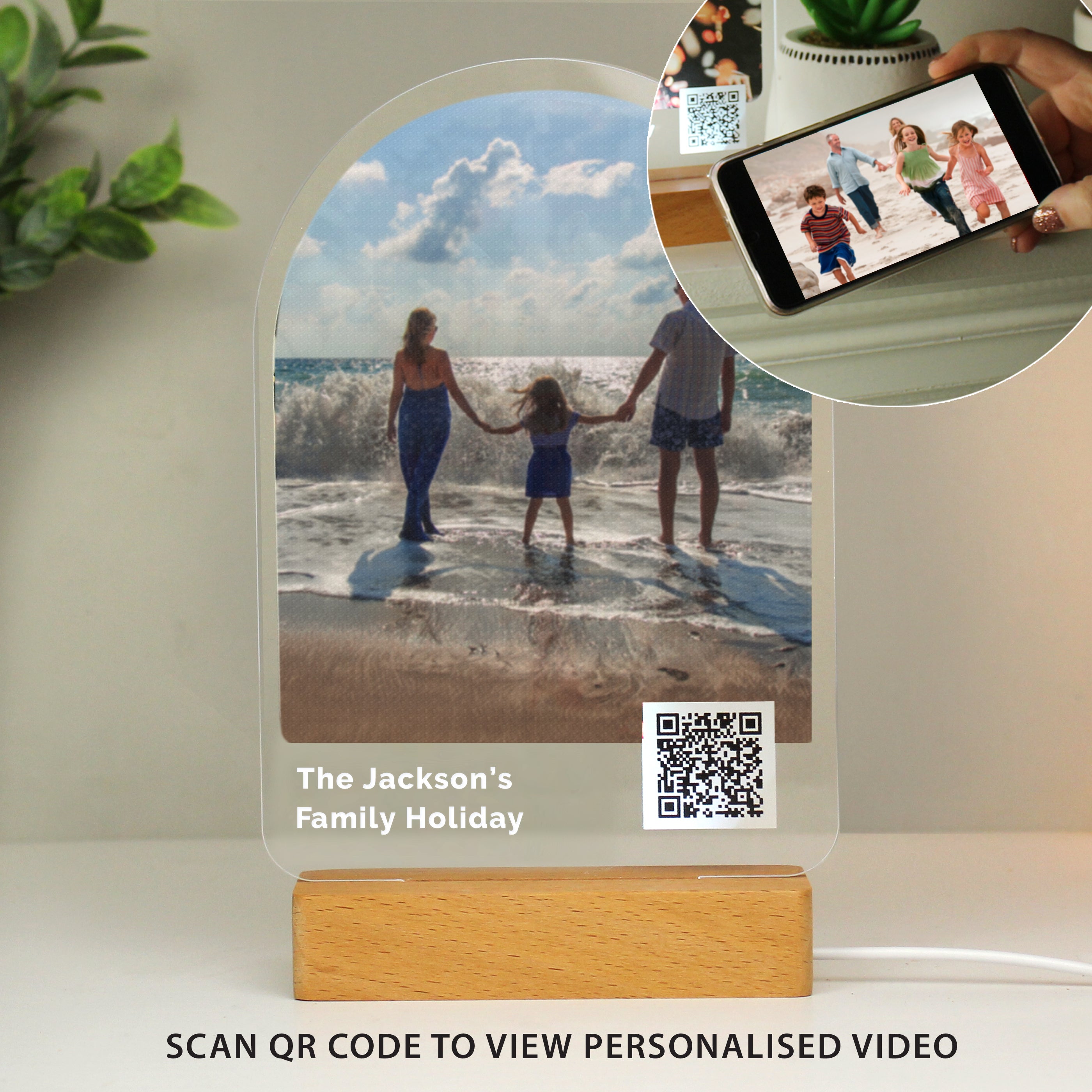 Personalised QR Photo Upload LED Light