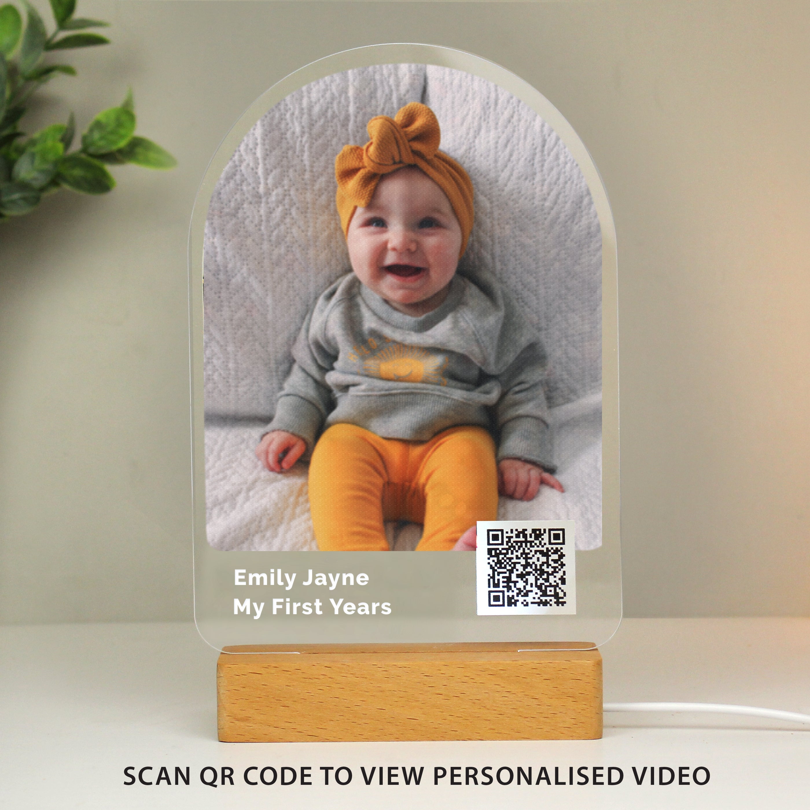 Personalised QR Photo Upload LED Light