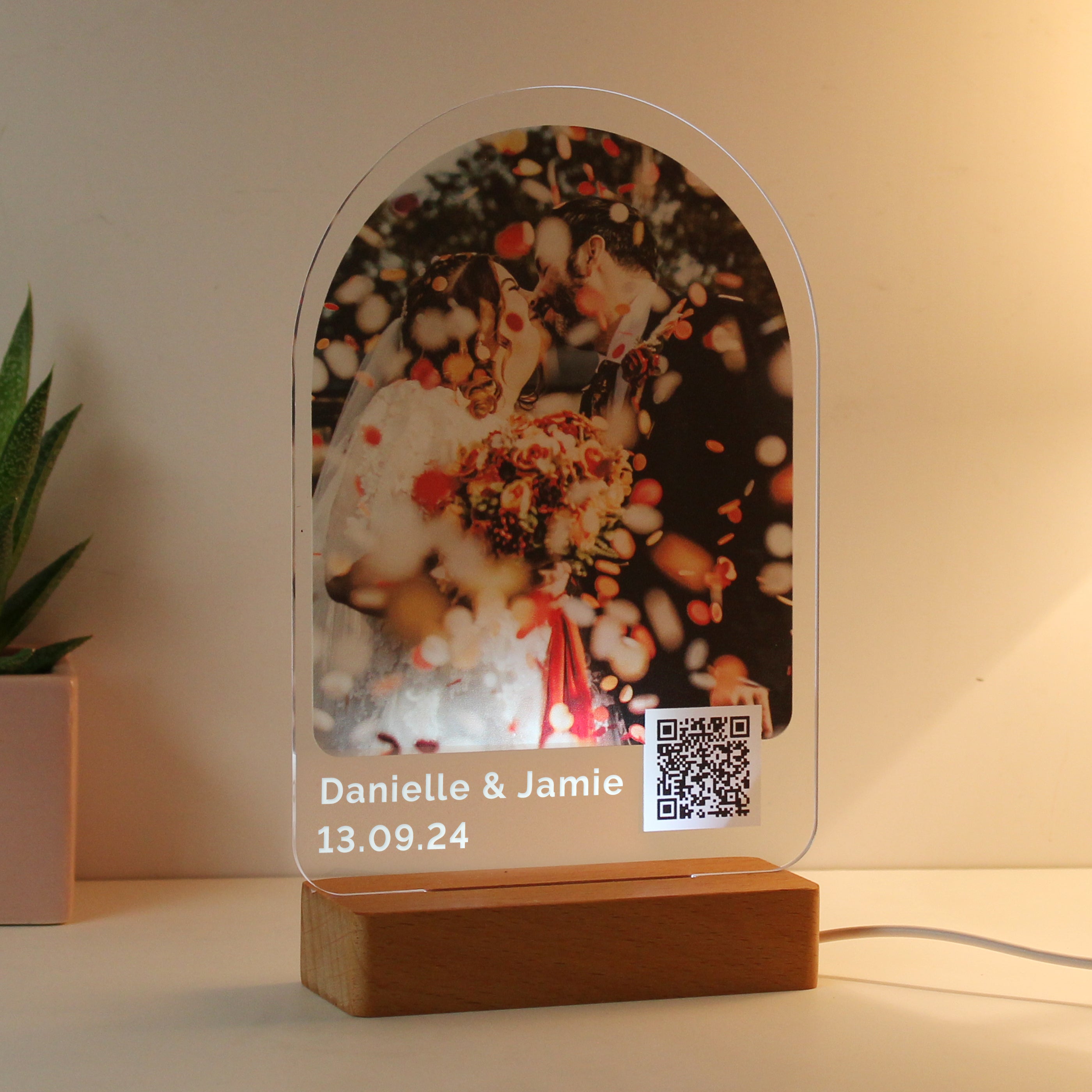 Personalised QR Photo Upload LED Light