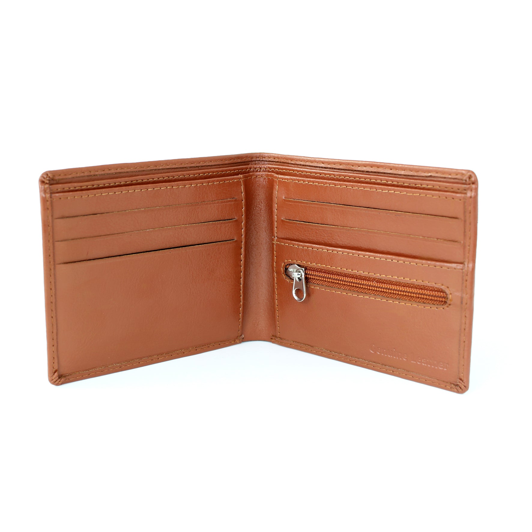 Personalised Big Initials Tan Leather Wallet