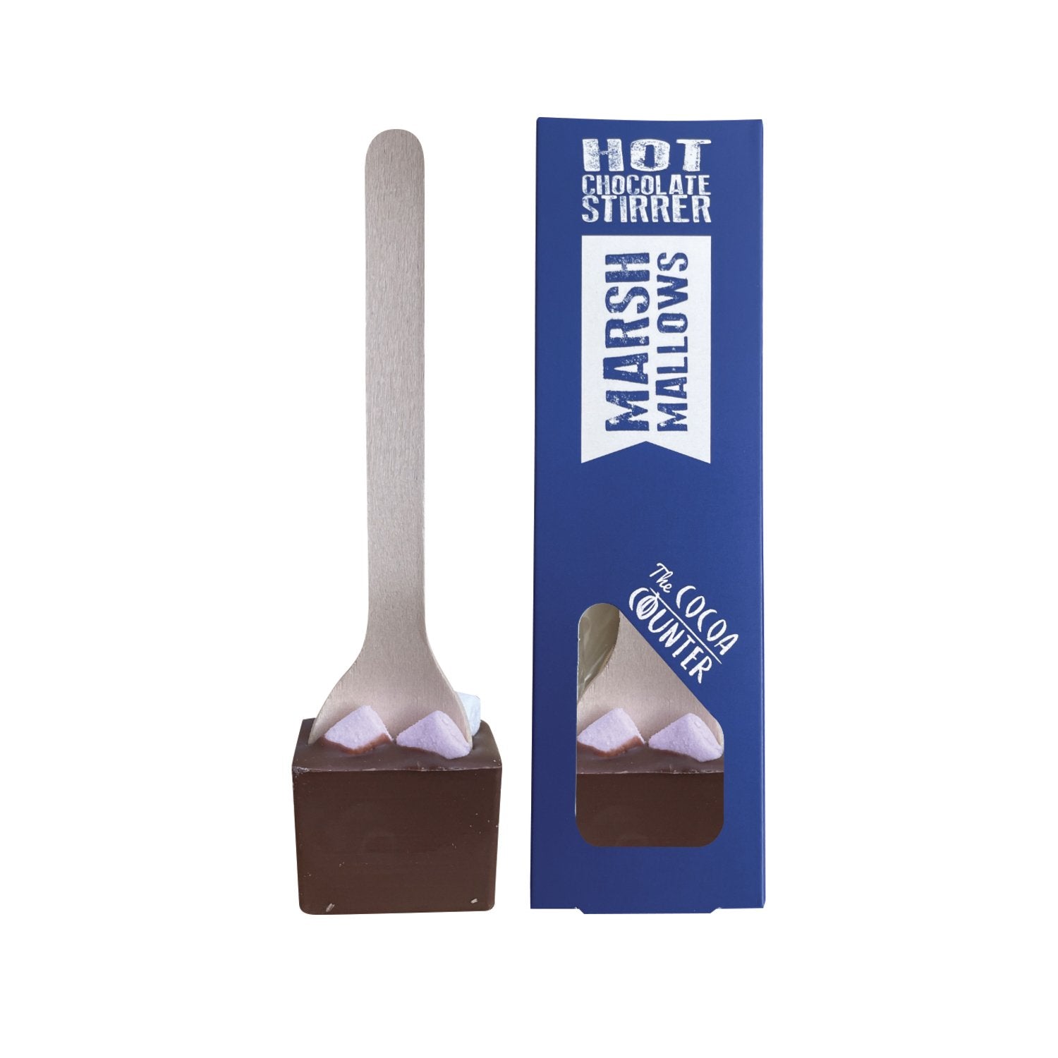 Milk Hot Chocolate Stirrer with Marshmallows - Cocoa Counter