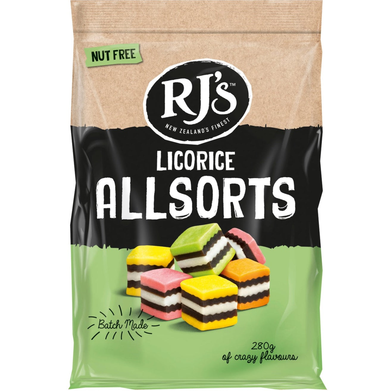 RJs Licorice Allsorts in Bag