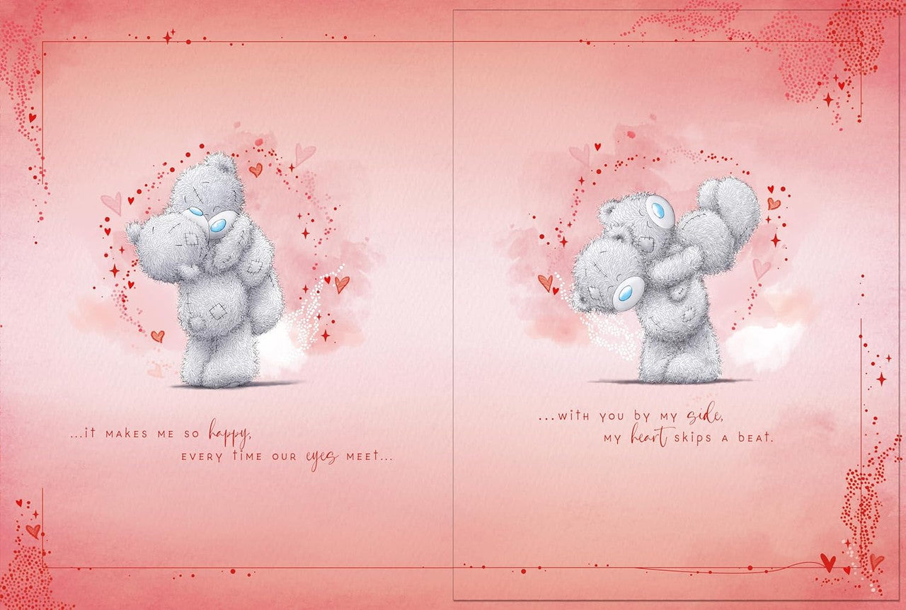 Beautiful Girlfriend Me to You Bear Valentine's Day Boxed Card - Bears Hugging Under Tree