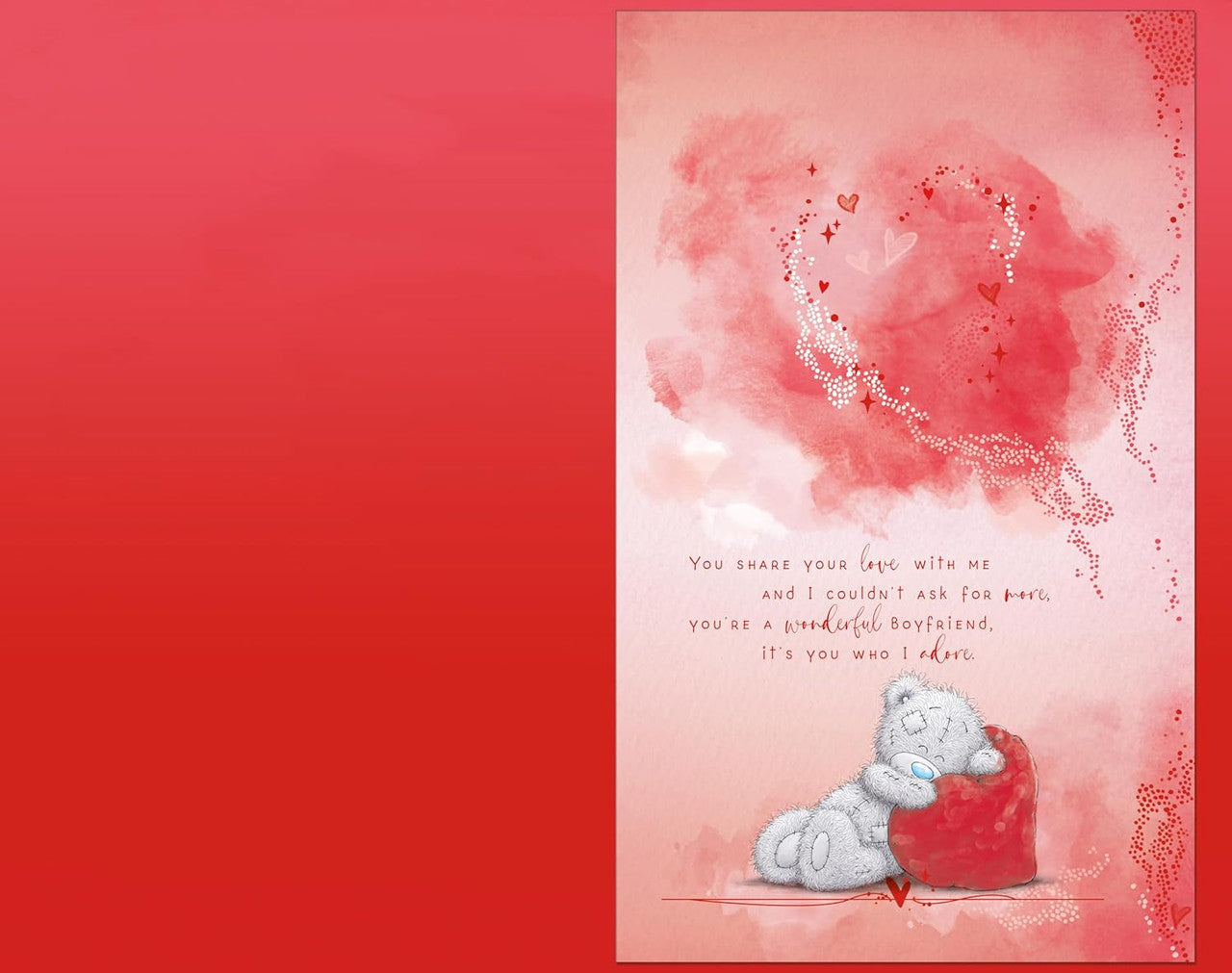 Bear With Arms Outstretched Boyfriend Valentine's Day Card