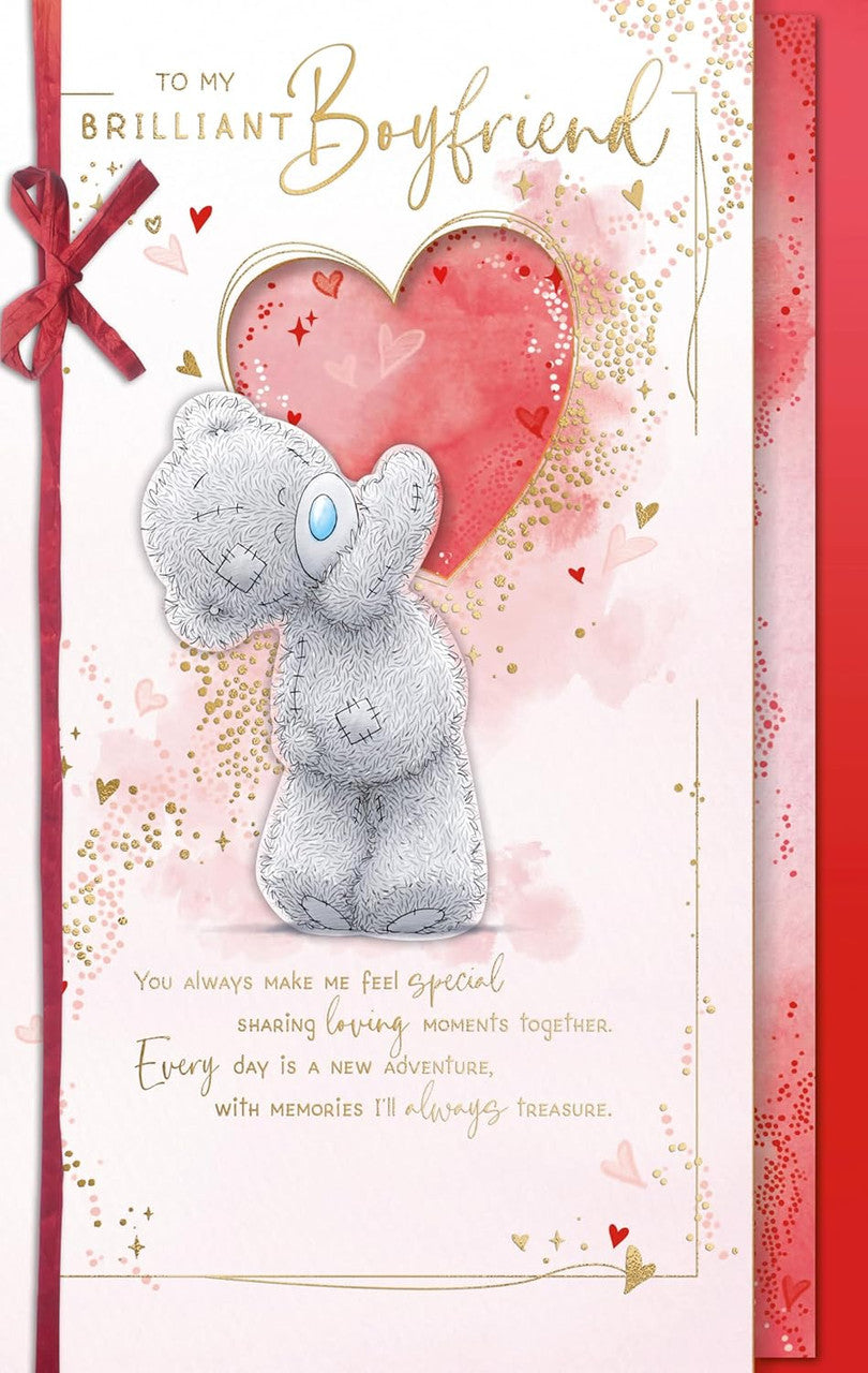 Bear With Arms Outstretched Boyfriend Valentine's Day Card