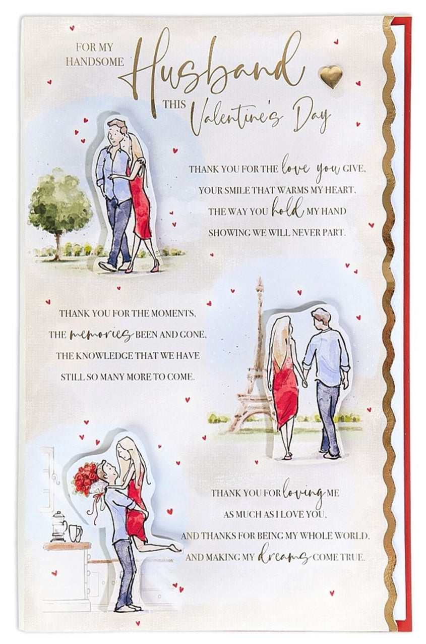 Husband Valentine's Day Card - Couple