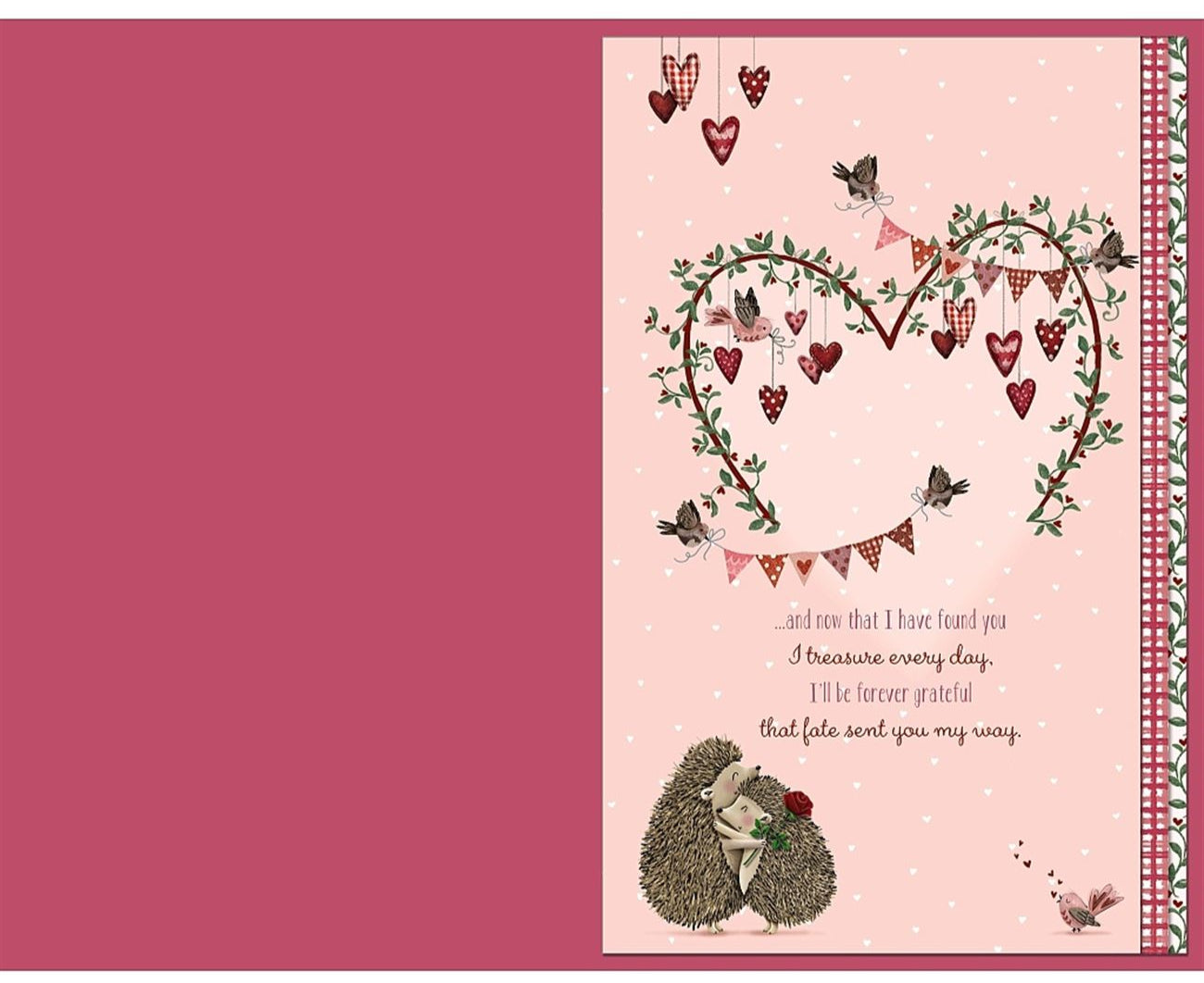 Girlfriend Valentines Day Card Hedgehogs With Roses