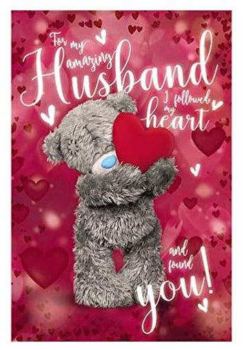 3D Holographic Amazing Husband Me to You Bear Valentines Day Card