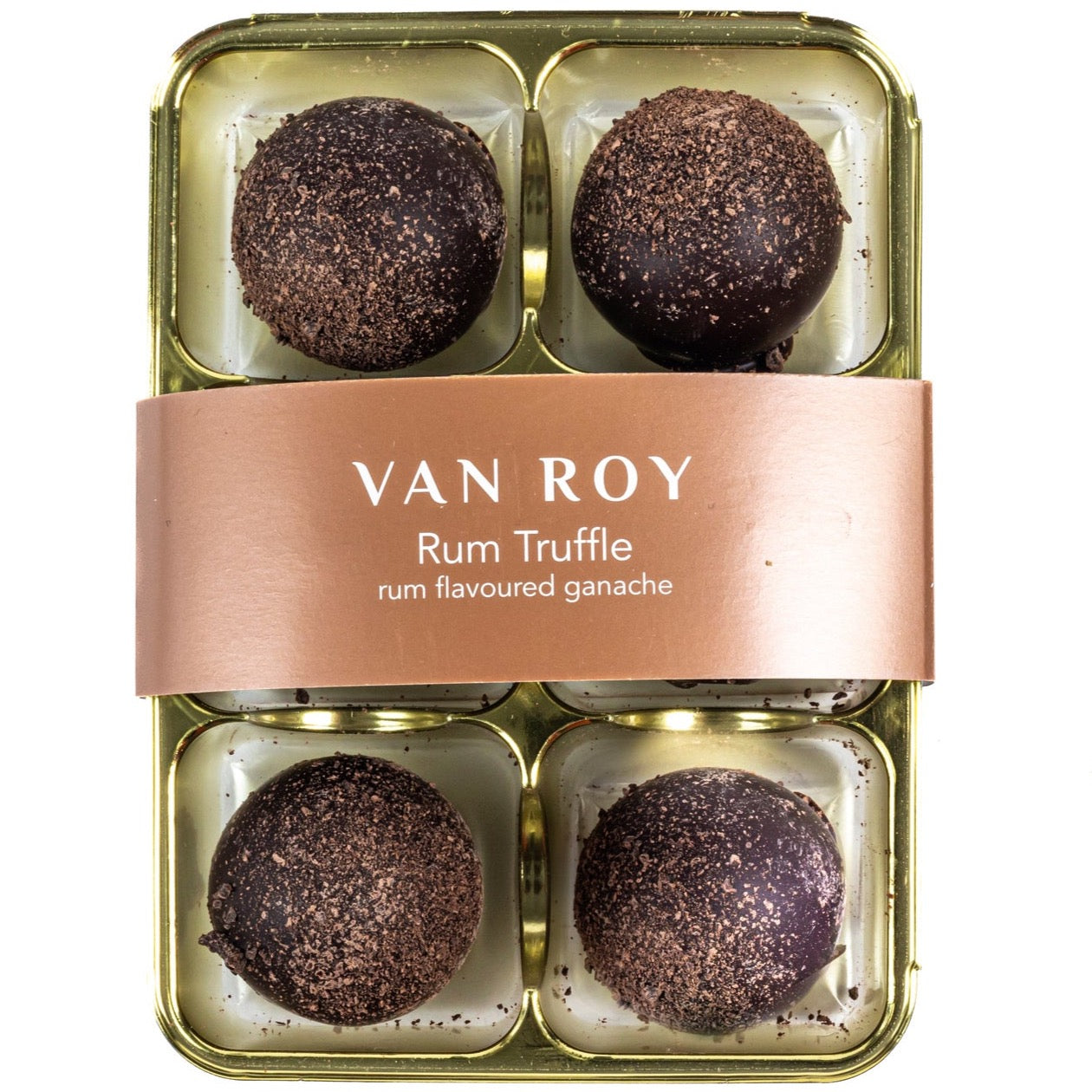 Van Roy 6 Pack of Rum Truffles in Cello – 75g