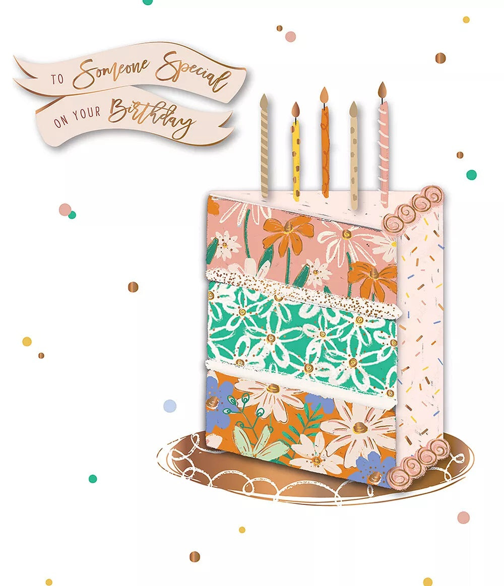 Someone Special Cake Embellished Birthday Greeting Card Talking Pictures Cards