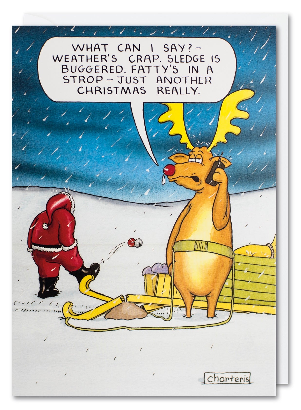 Humorous Christmas Card - Crap Weather