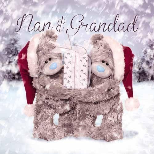 Me to You 3D Nan and Grandad Christmas Card