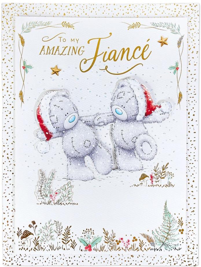 Amazing Fiance Me to You Bear Boxed Christmas Card