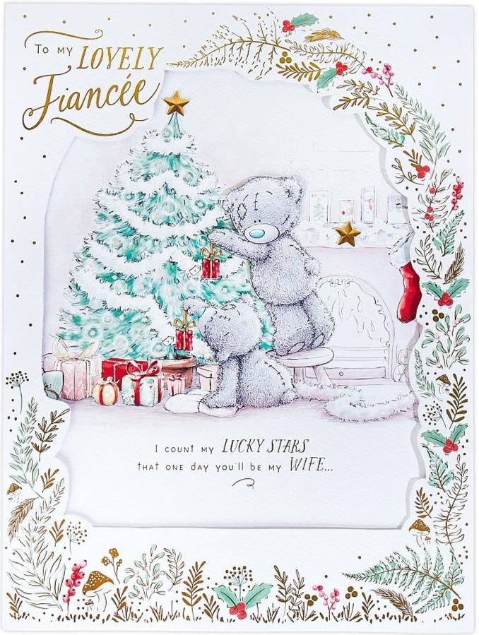 Lovely Fiancee Me to You Bear Boxed Christmas Card