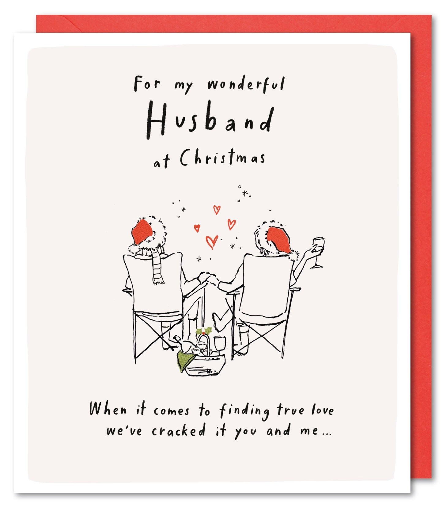 Husband Christmas Card - Cracking True Love