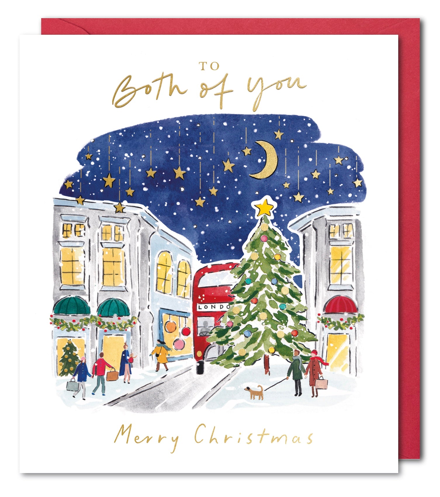 Both of You Christmas Card - Festive London Christmas Day