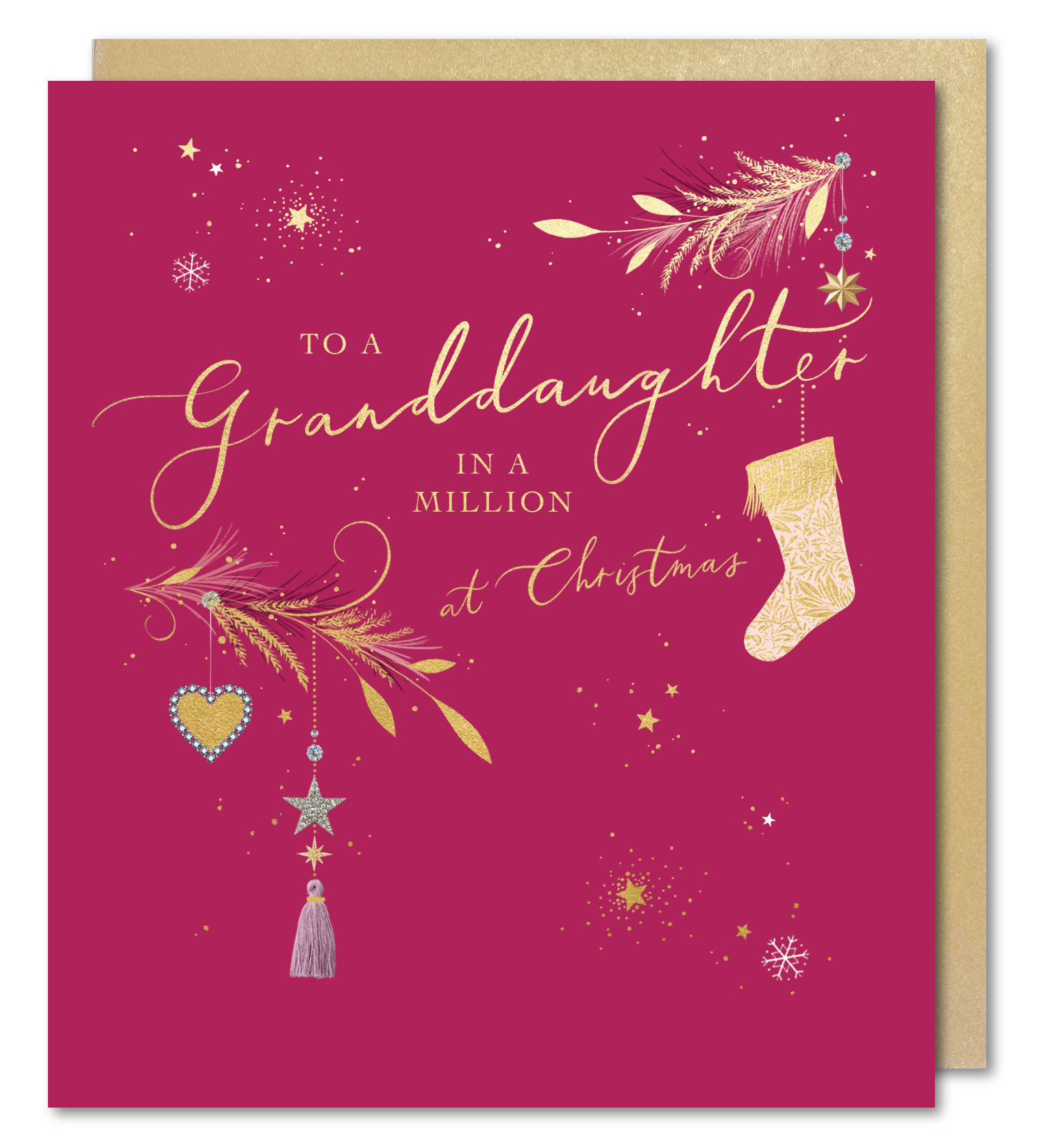 Granddaughter Christmas Card - Granddaughter in a Million