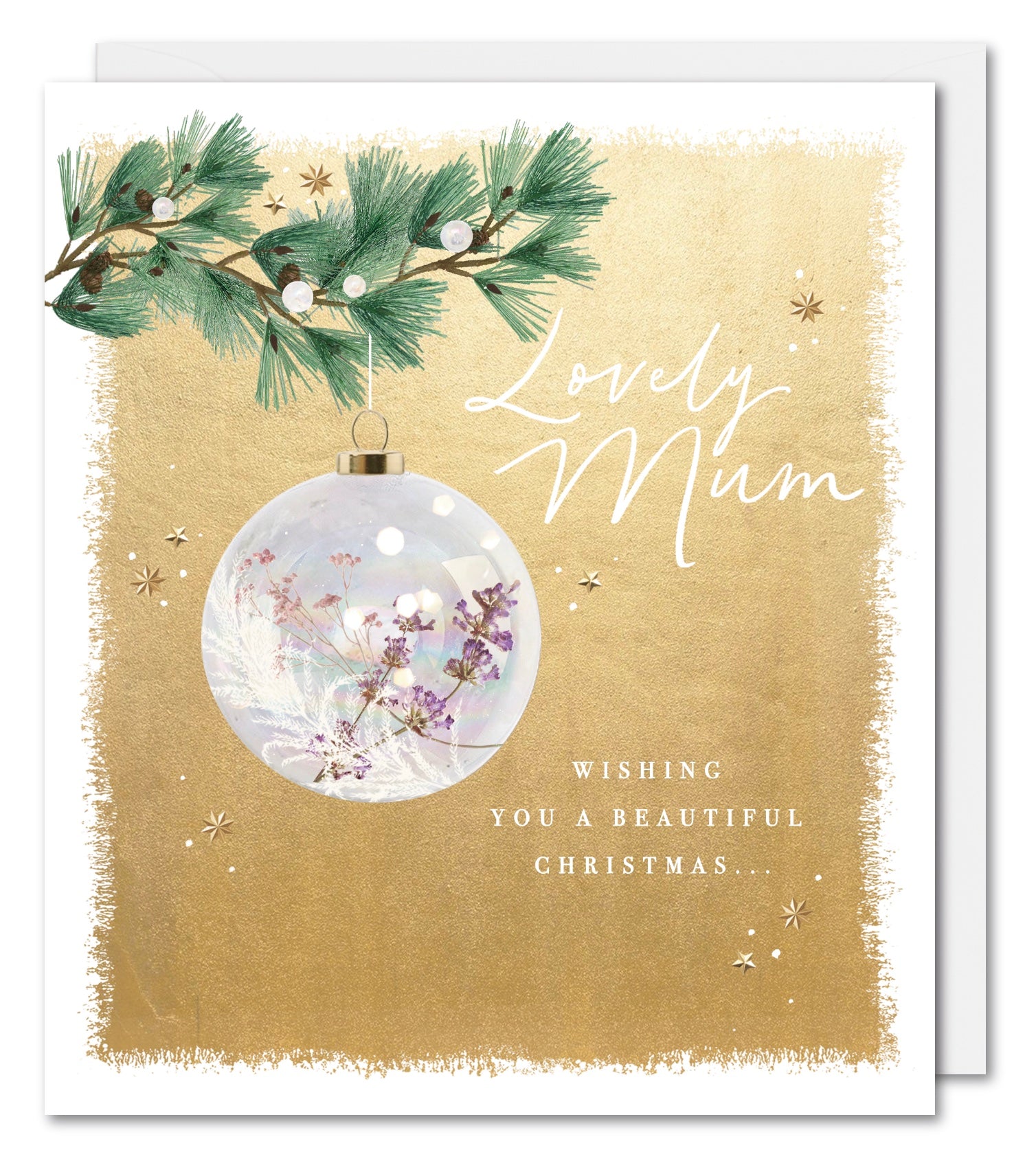 Mum Christmas Card - For a Lovely Mum