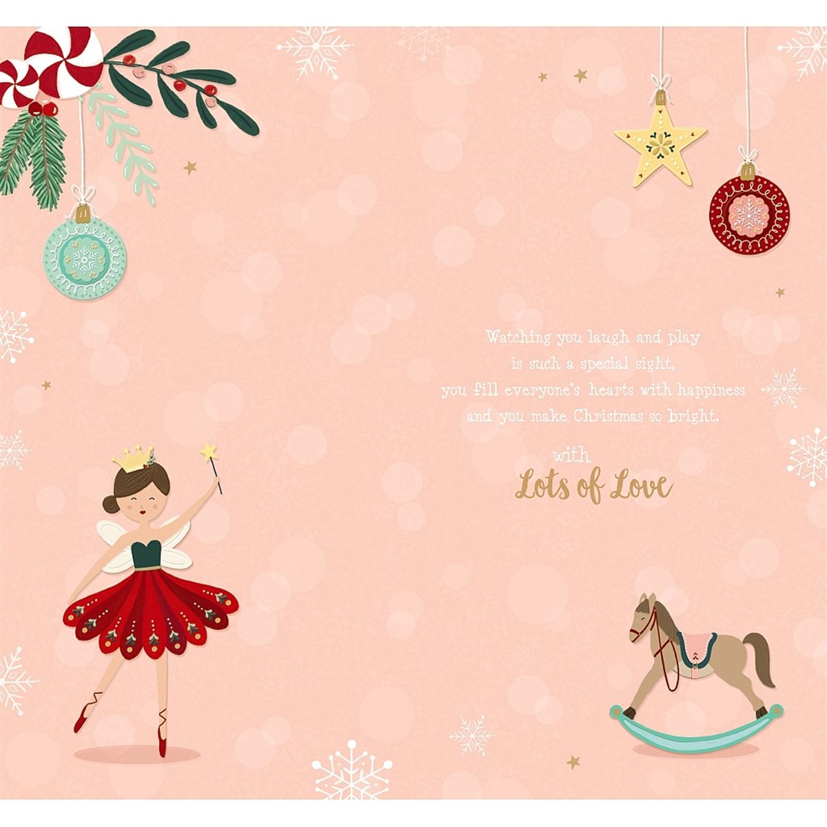 Granddaughter Christmas Card - Ballerine Dancing