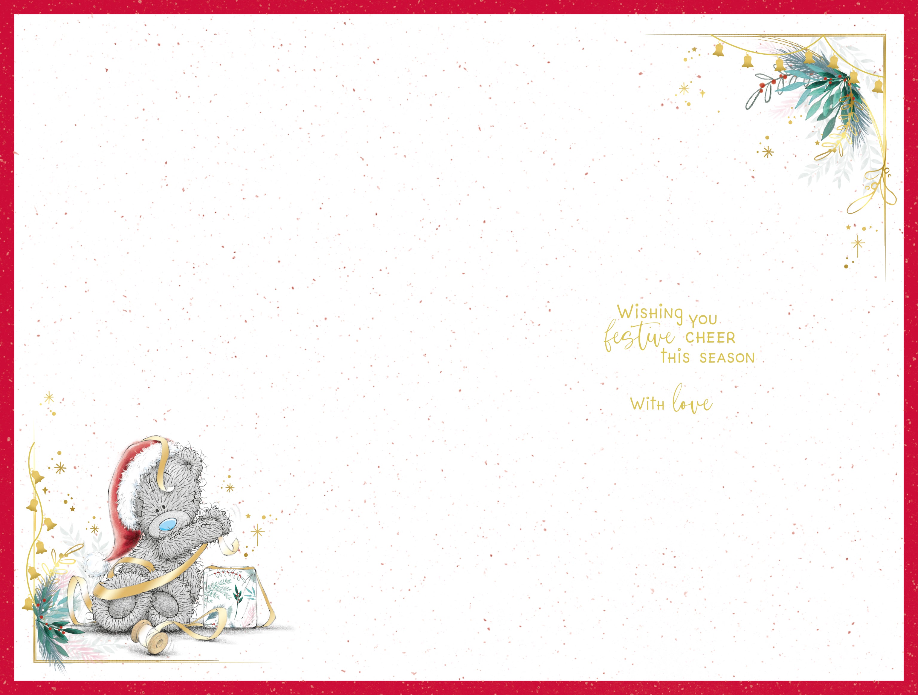 Granny And Grandad Christmas Card - Bear  Carriying