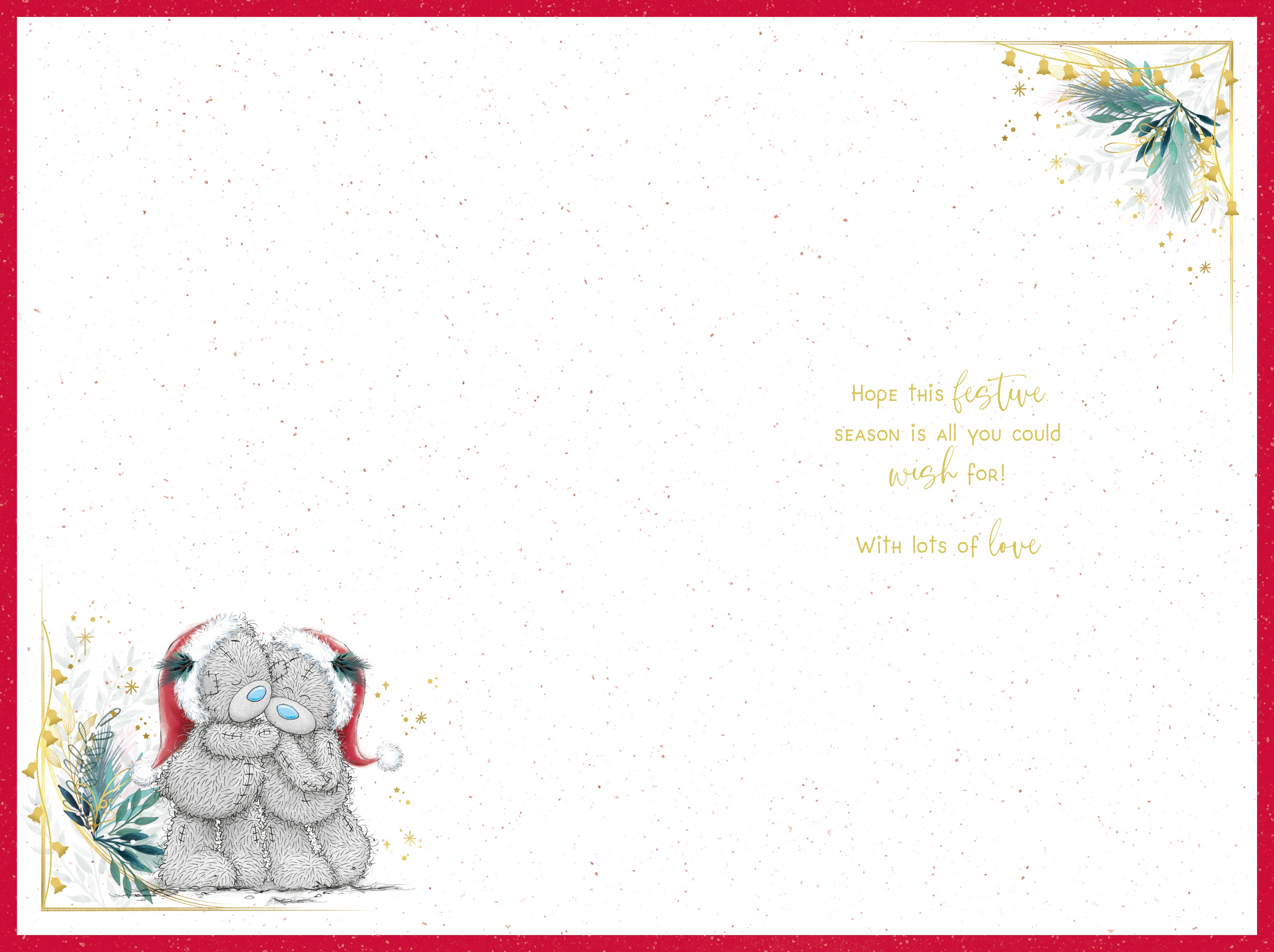 Aunt And Uncle Christmas Card - Bears Hugging With