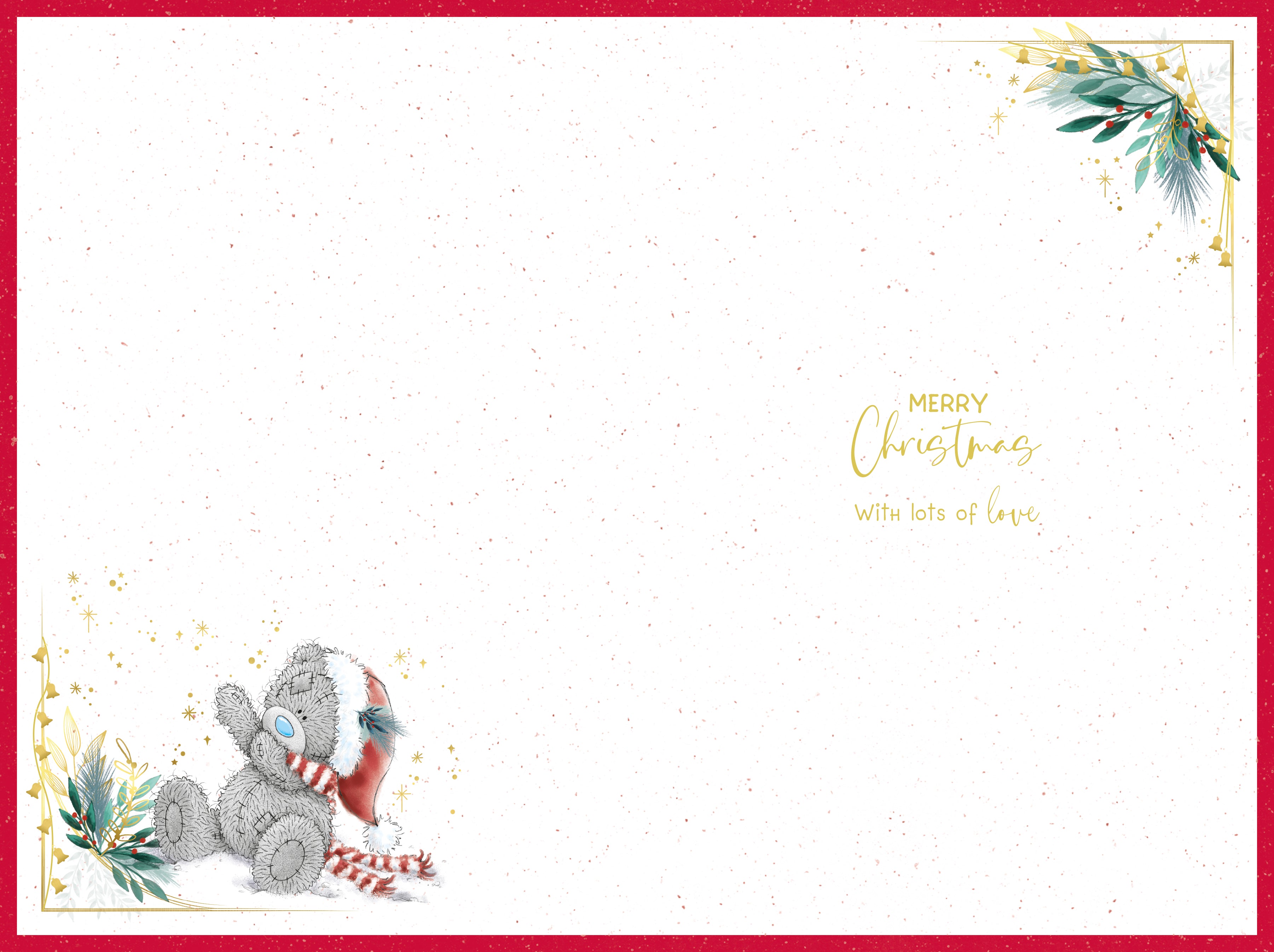 Dad Christmas Card - Bear On Sledge